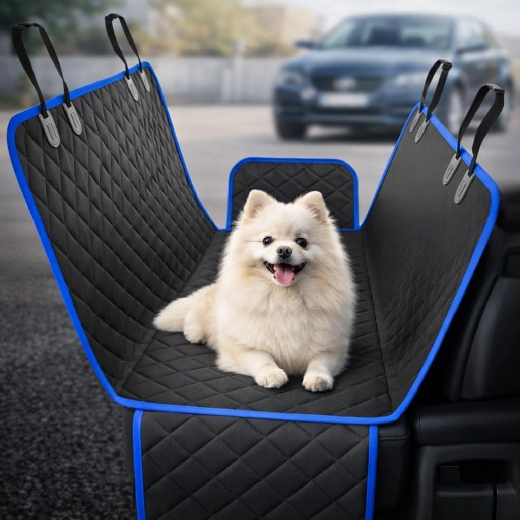 Capa Protetora Pet Impermeável Premium Banco Traseiro Carro Antiderrapante Para Cães e Gatos Proteção Automotiva