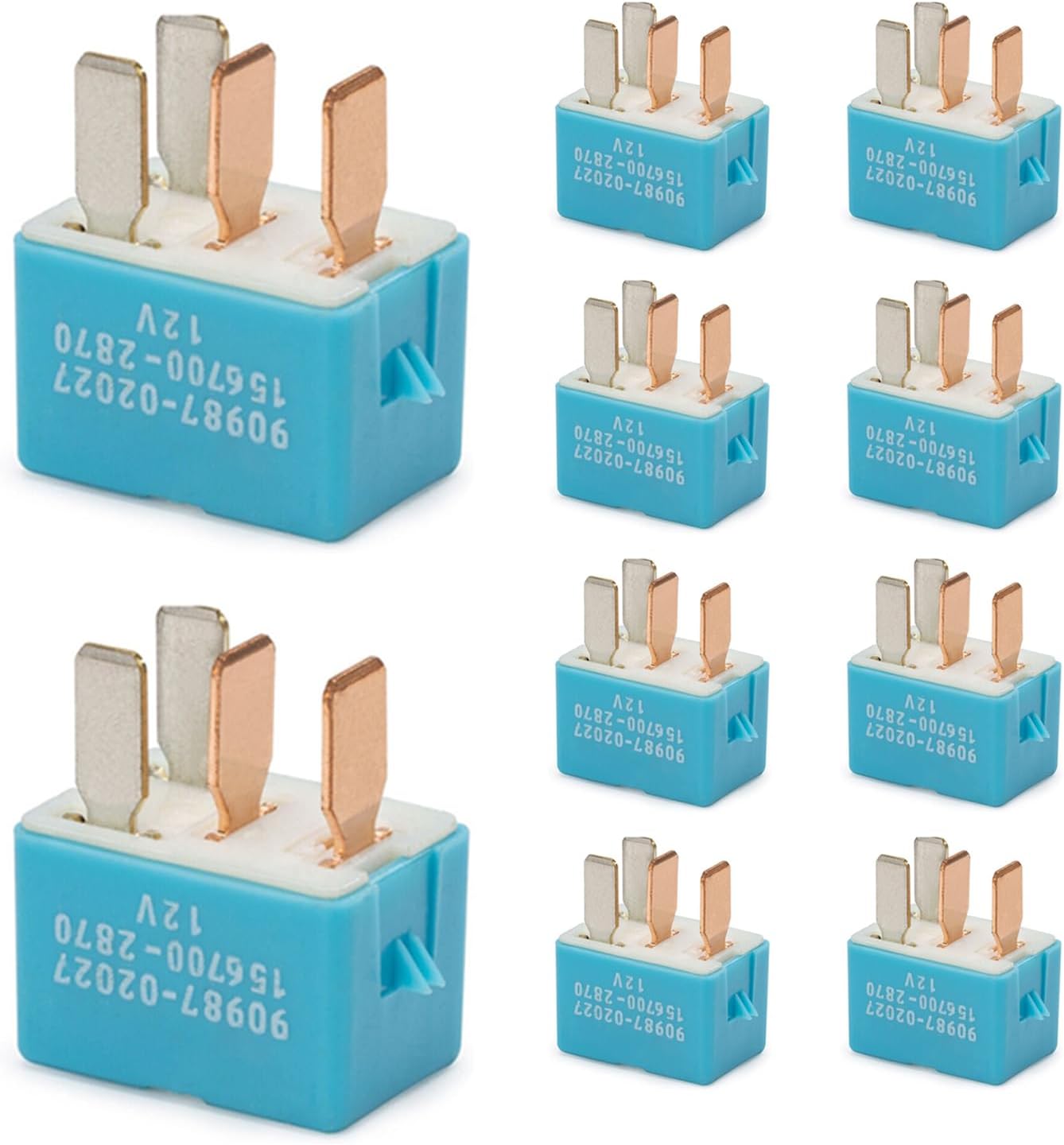 90987-02027 10 Pcs 4 Pin 12V Ac Relay Air Conditioning Relay Fit for Toyota Avalon Corolla Camry Tundra Tacoma Rav4 4Runner Fit for Lexus Rx350 Is300 Gx460 90080-87026 90987-02028