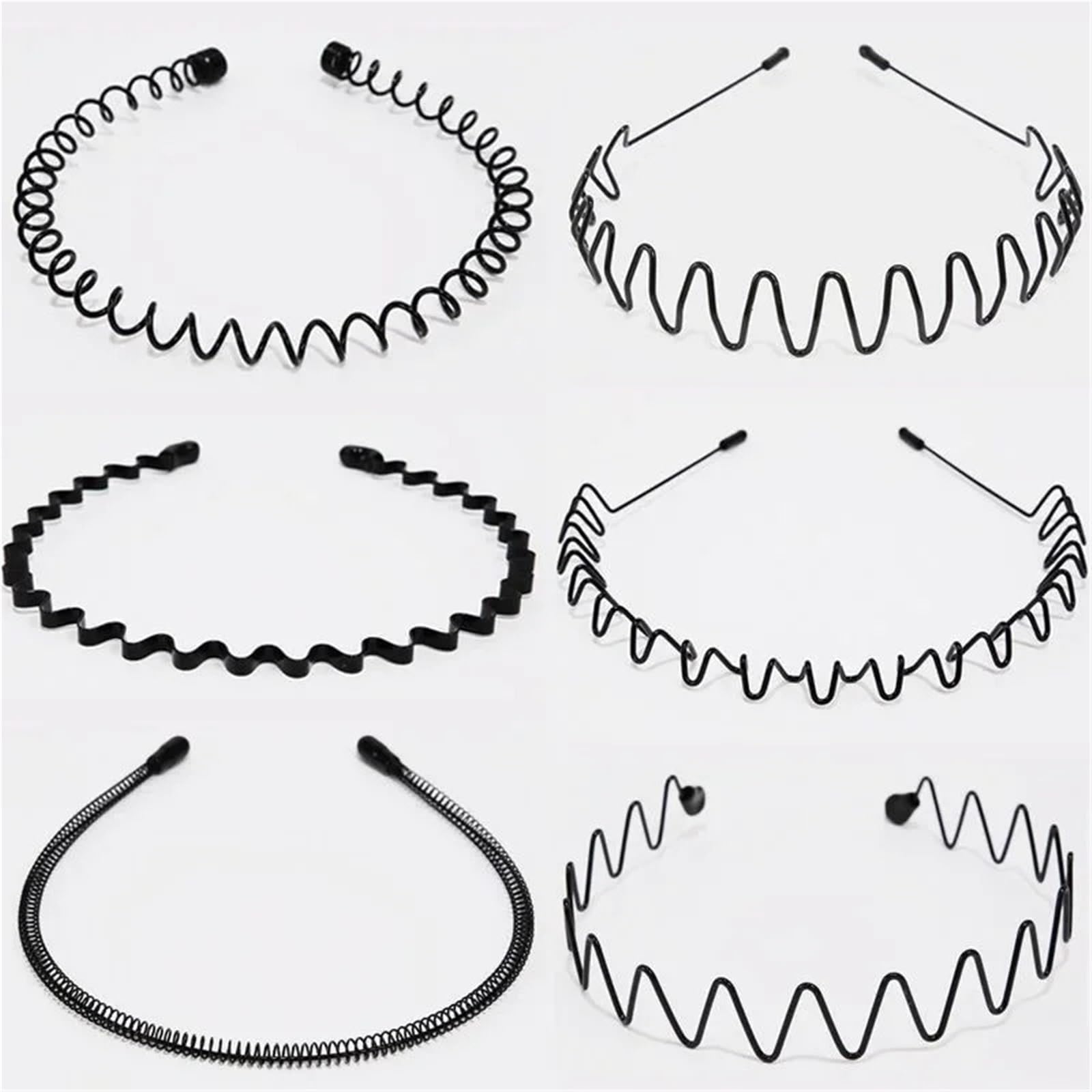Aro para la cabeza de metal elástico minimalista y duradero 8