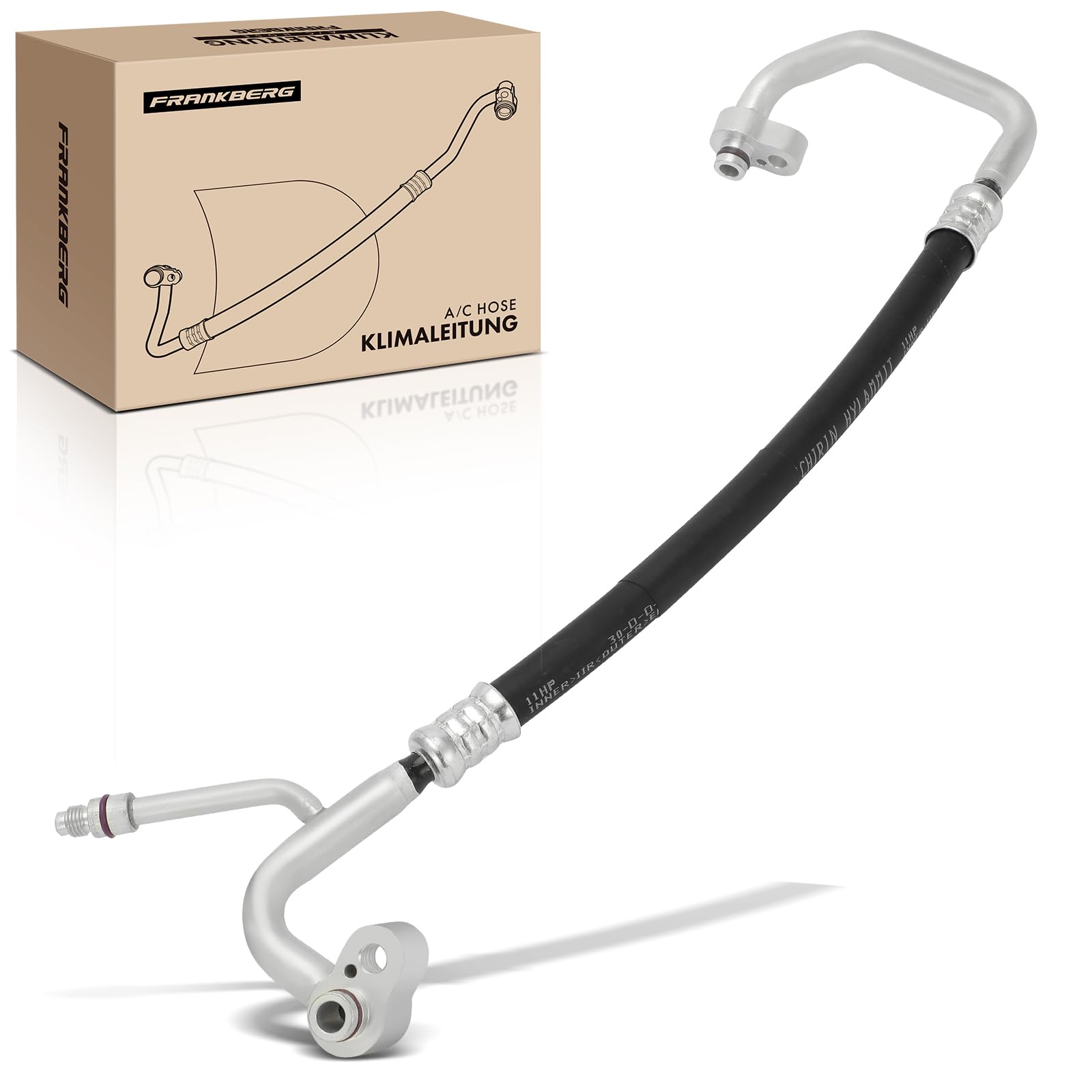 Frankberg Tubería de alta presión del aire acondicionado Dirección asistida Compatible con Golf VI 5K1 1.4L Golf VI 5K1 1.2L Golf Plus 521 5M1 1.2L Golf VI 5K1 1.6L Golf VI Variante AJ5 1.6L 119855