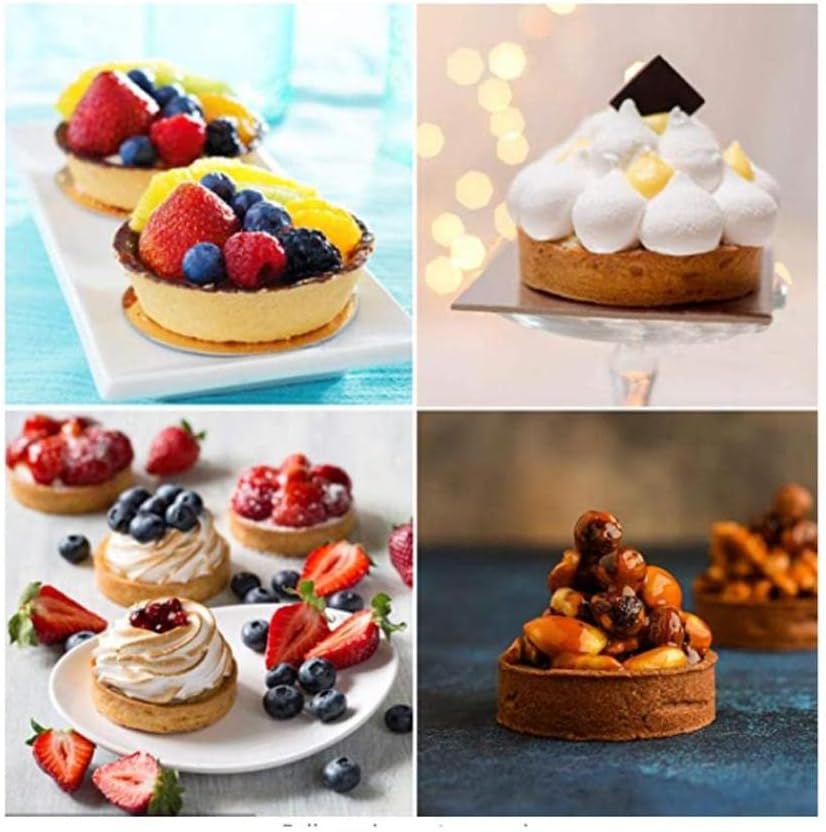 Cake Mold 6 Cavity Large Disc Silicone Mold Baking Muffin Pan Resin Coaster Baking Pan/Suitable for 137 (Color : S) (M)