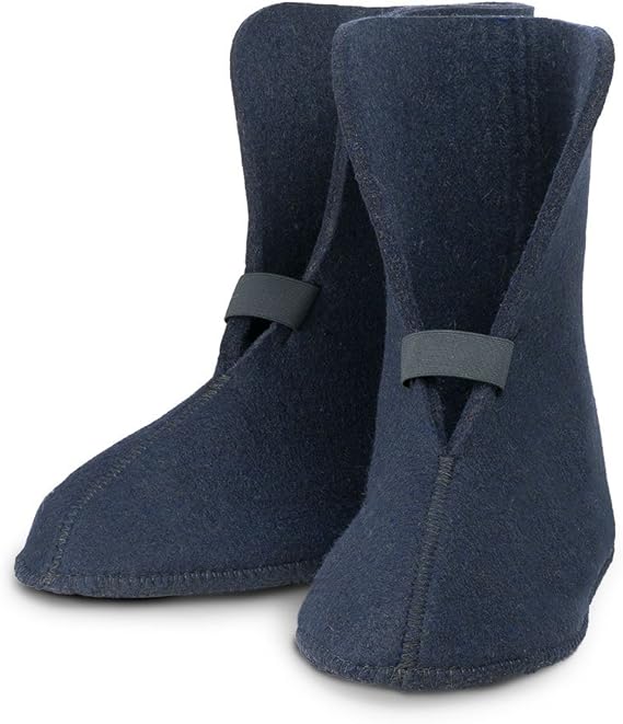 Wool Felt Replacement Boot Liners 75 Wool, Navy Blue