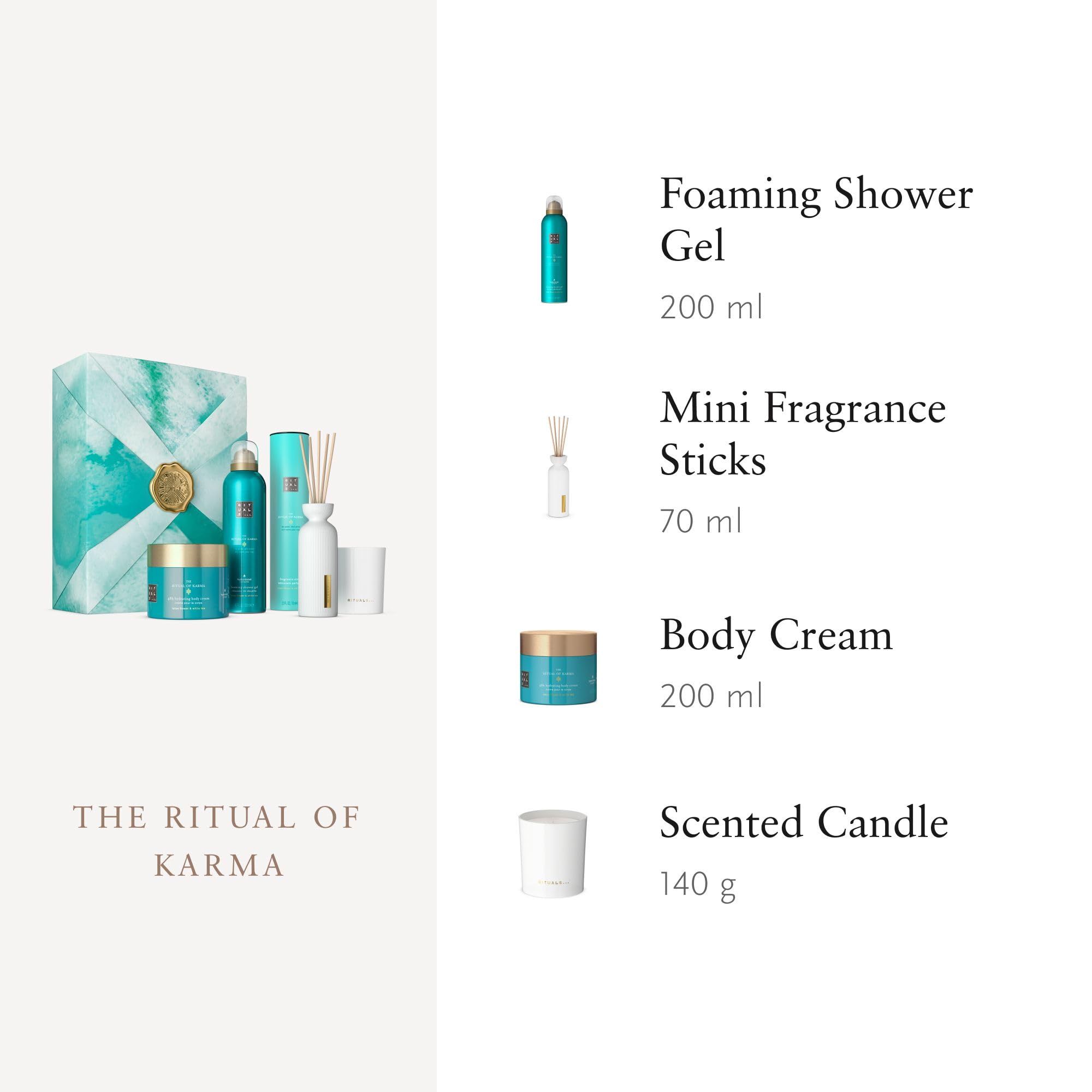 RITUALS Körperpflege-Geschenkset LARGE SET 2023 Lotus und weißem Tee Set für Damen