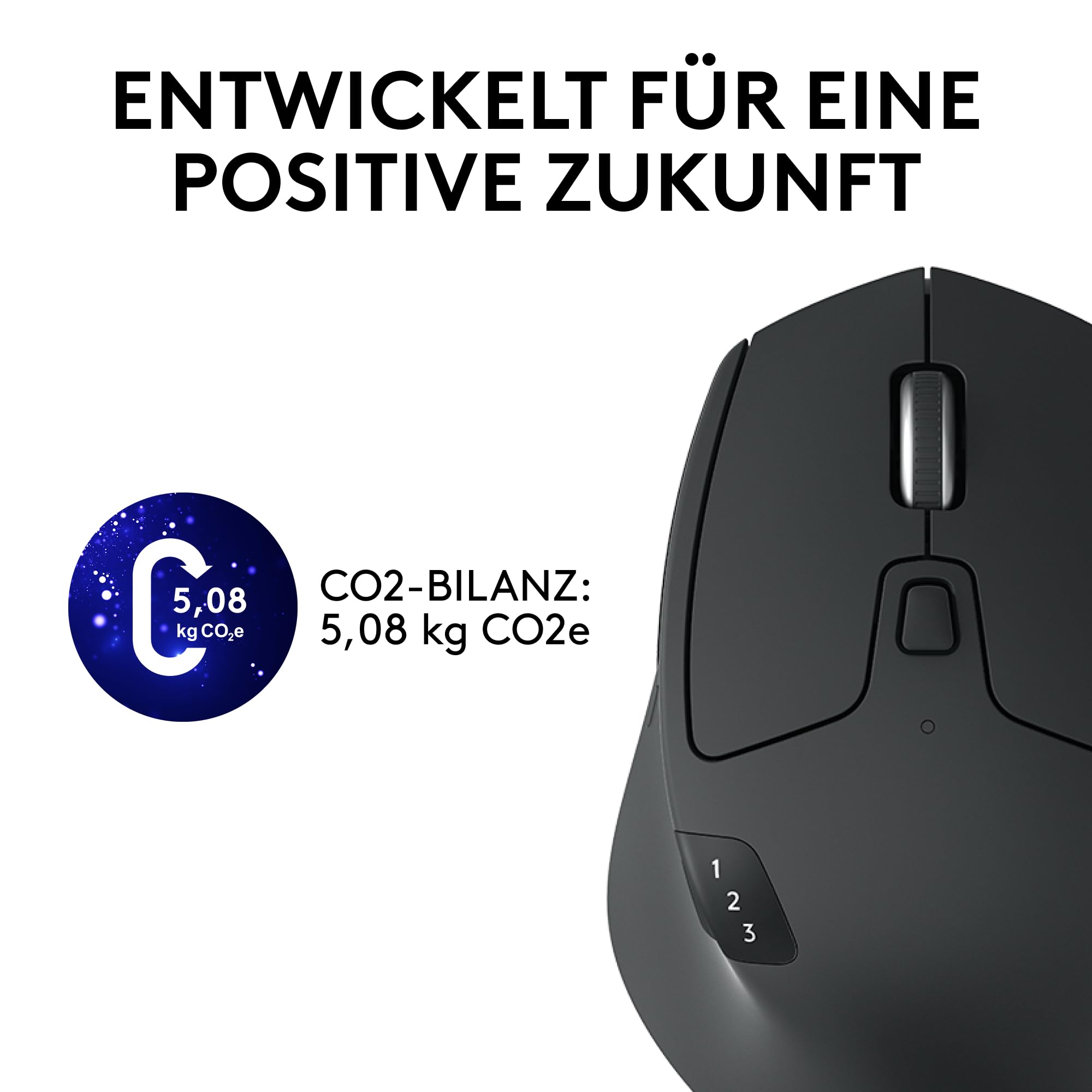 Logitech M720 Triathlon Multi-Device Kabellose Maus, Bluetooth, USB-Unifying-Empfänger, 1000 DPI, 6 programmierbare Tasten, 2-Jahres-Batterie, Für Laptop, PC, Mac, iPadOS - Grau