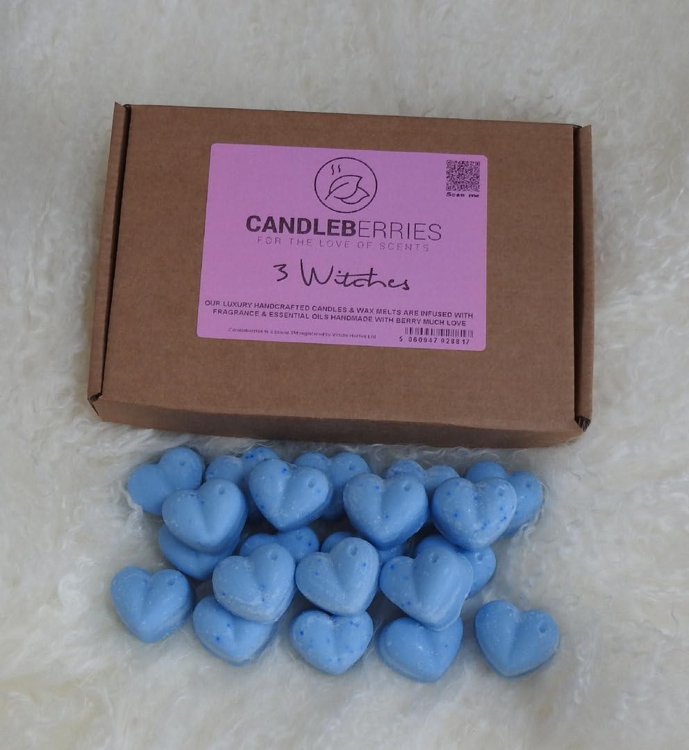 3 Witches Wax Melts | 20pcs Strong Scented | Luxury Gift Set Wax Melts | Over 100Hrs Burn Time Per Box | Vegan & Pet Friendly | Cruelty & Eco Friendly | Handcrafted UK