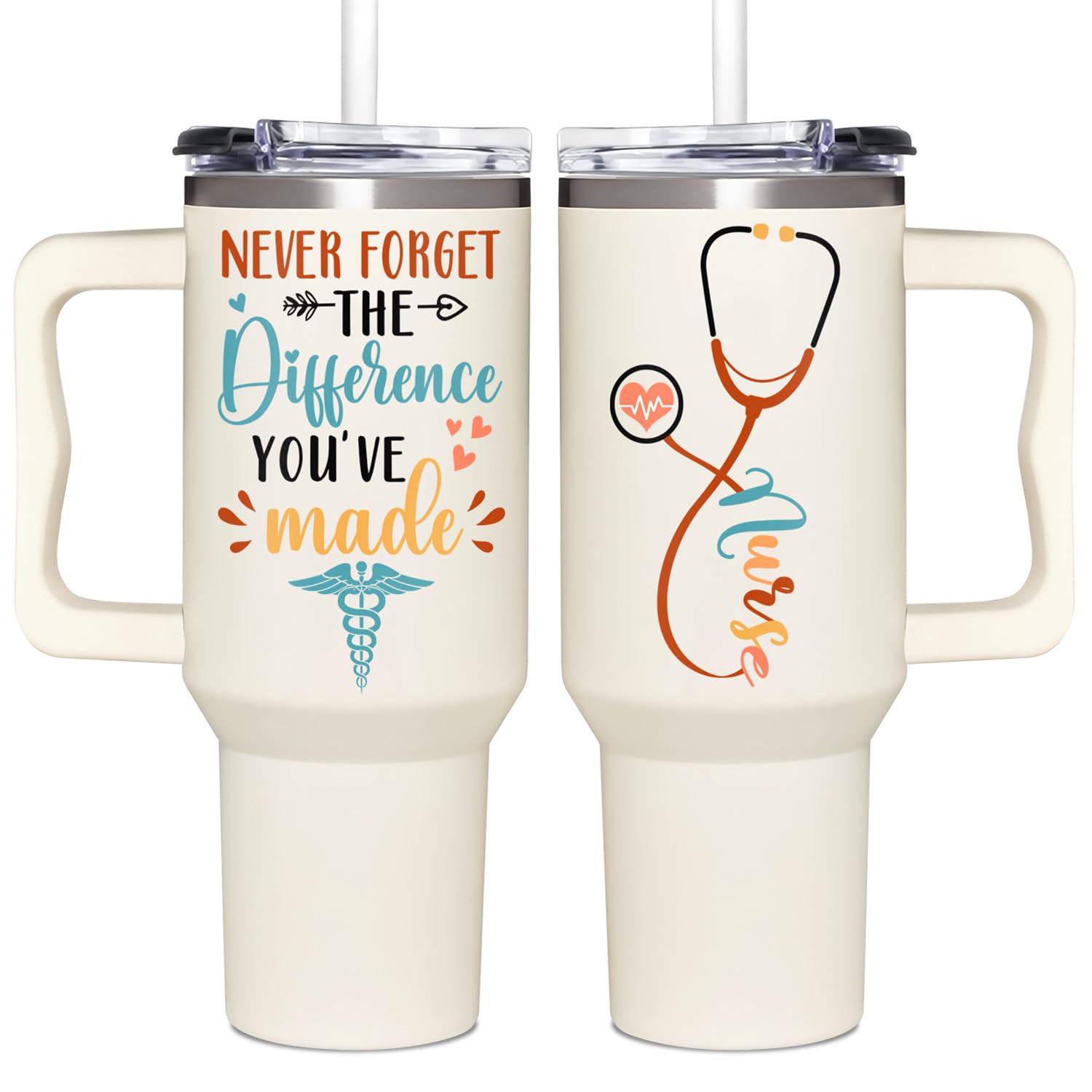 Funny Nurse Appreciation Gift - 'You Are A Great Nurse' Stainless Steel Desk Plaque & Pencil Holder