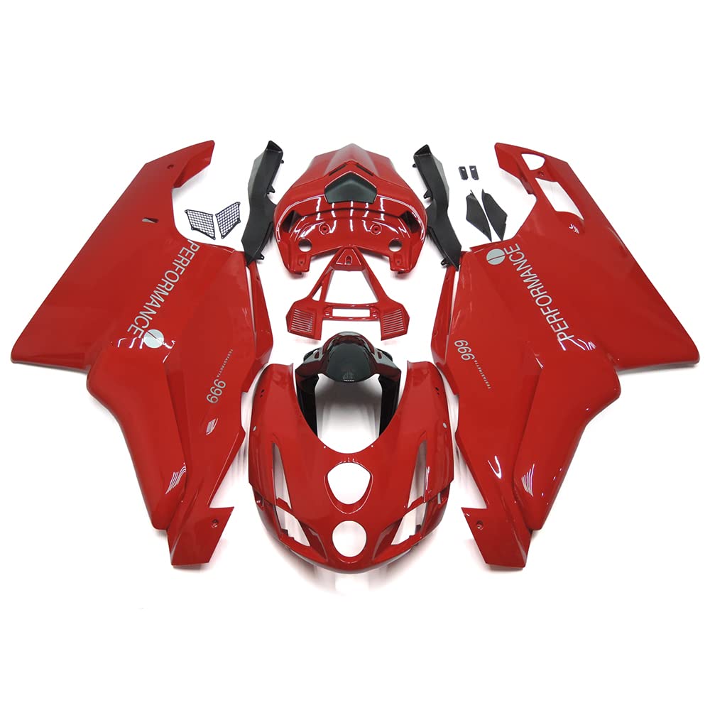 ALLTOOP Red Black Fairing Kits fit for Ducati 749 2003 2004 ABS Plastic Injection Bodywork 999 03 04
