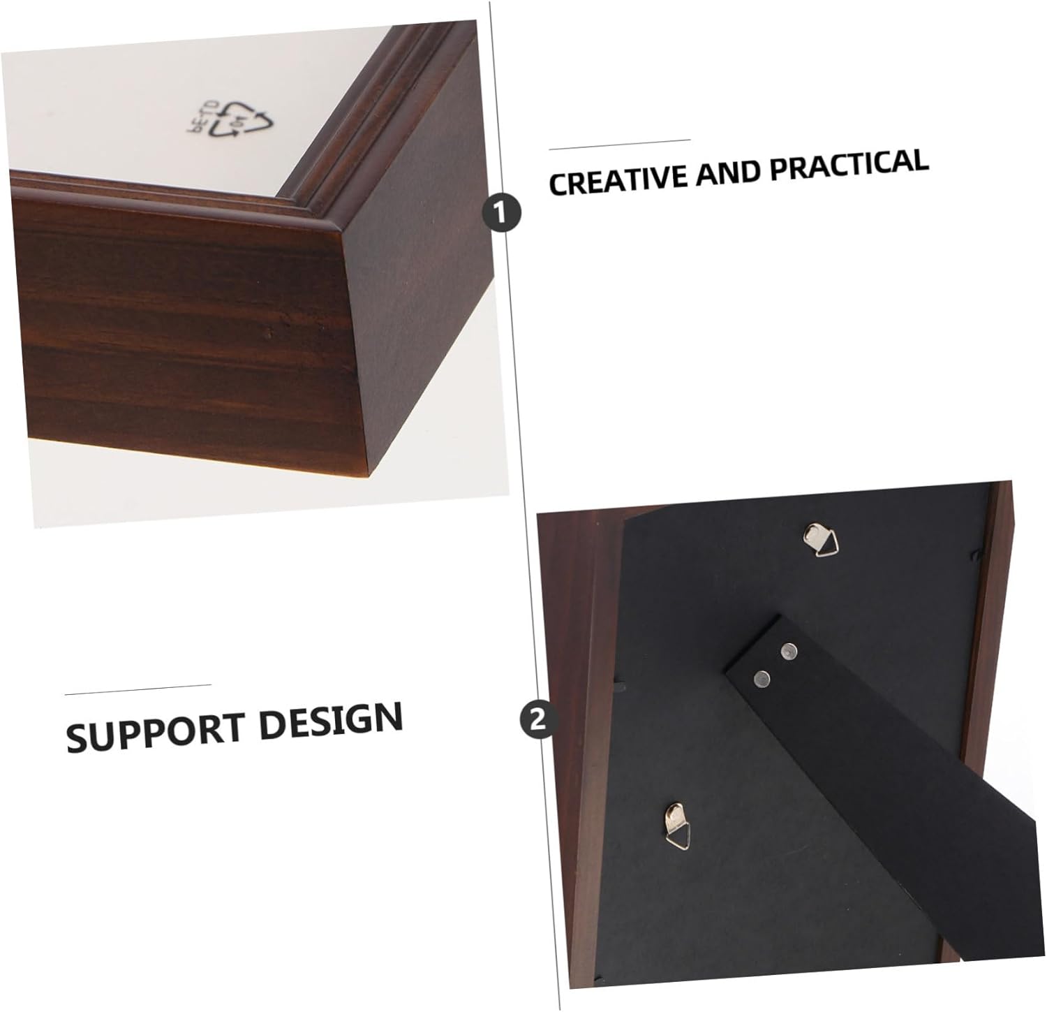 Box Rustic Shadow Box Photo Frame Display Case for Keepsakes Dried Flowers and Art Craft Present for Friends and Family and Design