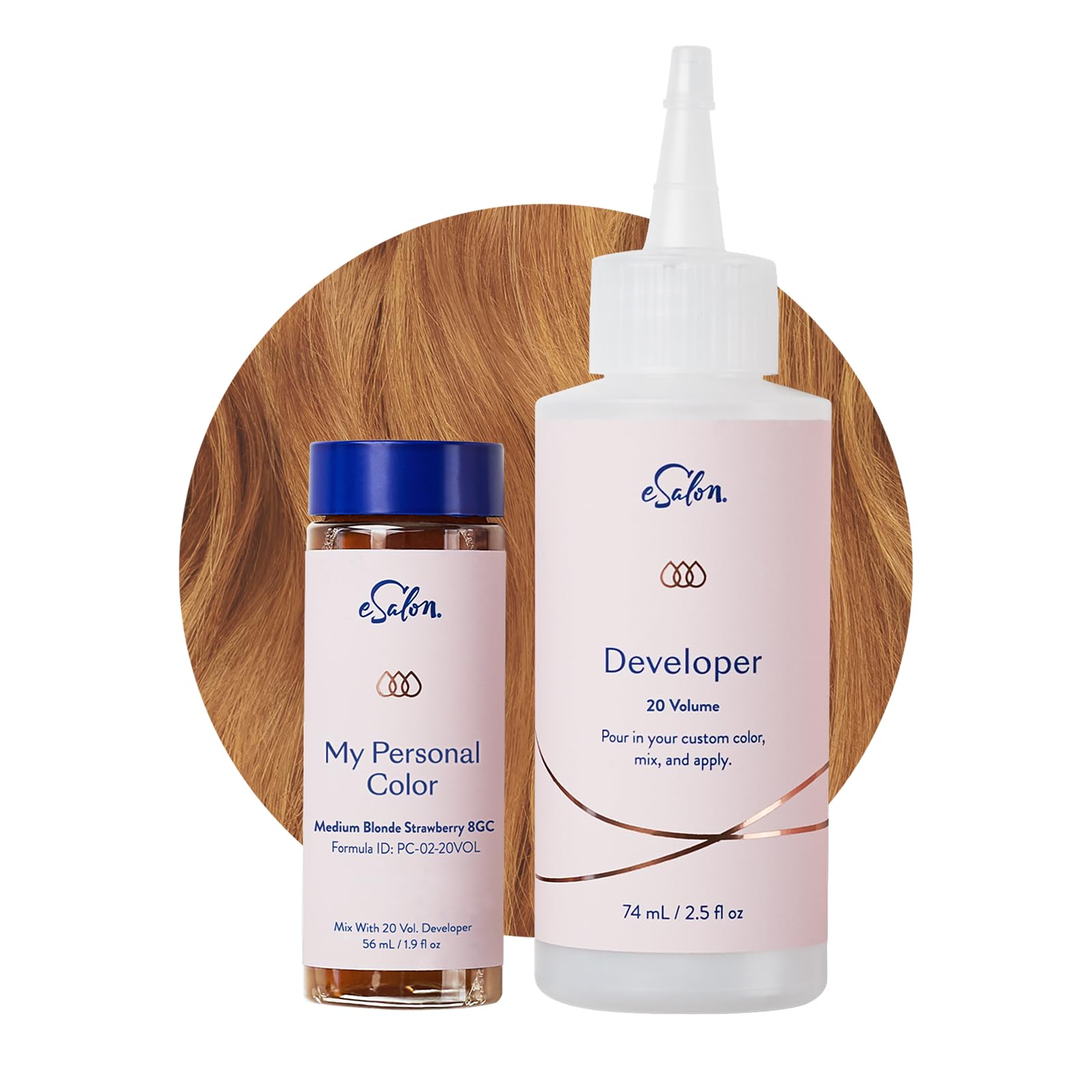 - Permanent Hair Color & Hair Dye Complete Kit - Medium Blonde Strawberry- Personal Colorist Kit for Up To 100% Gray Coverage for All Hair Types - Professional-Grade Ammonia-Free Hair Dye