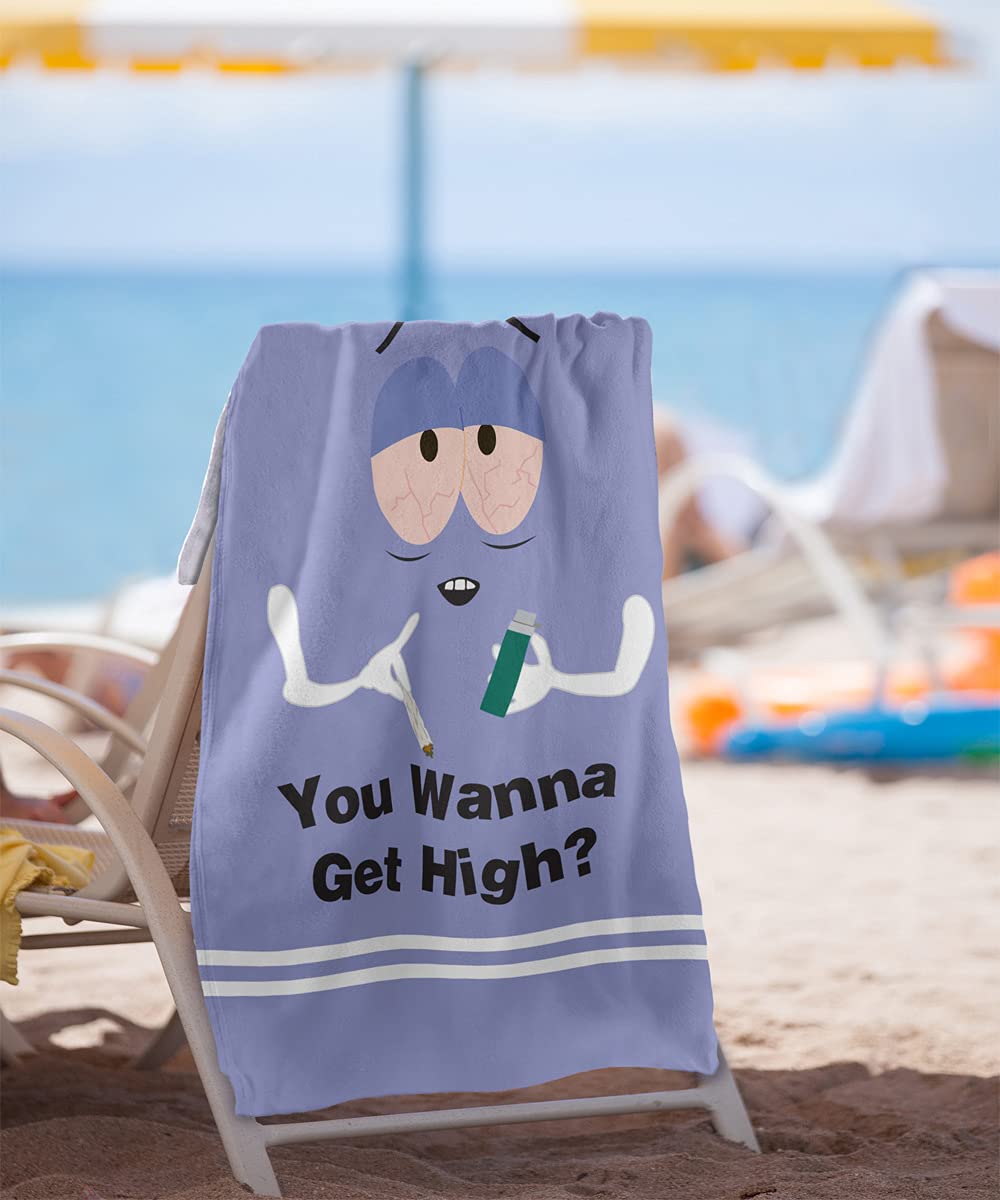 South Park Serviette de plage Wanna Get High sous licence officielle 76,2 x 152,4 cm