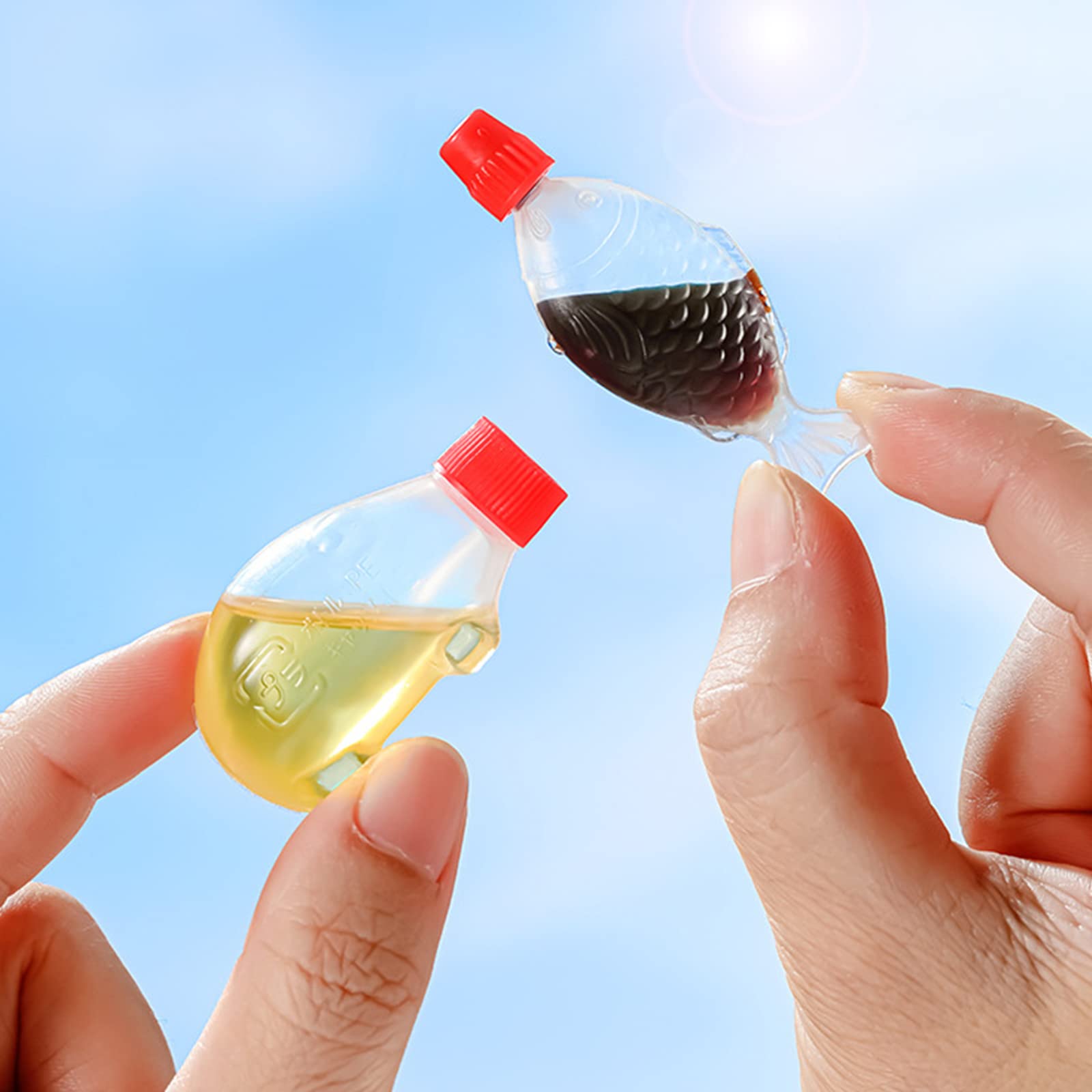 Bottiglie Spremibili Per Salse 4 Pezzi - Silicone Alimentare, 38ml, Con Spazzole Di Pulizia - Foto 7