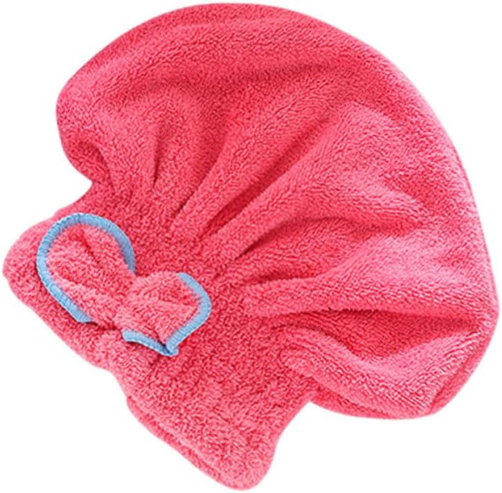 Toyvian 3pcs Women Microfiber Hair Drying Cap with Bowknot for Fast Drying