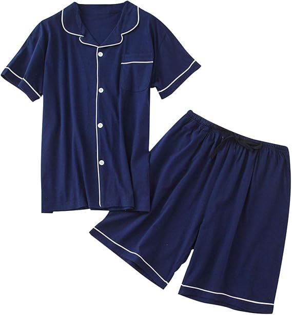 Amazon Yunclos パジャマ メンズ 夏 ルームウェア 半袖寝巻き メンズパジャマ 上下セット パジャマ 通販