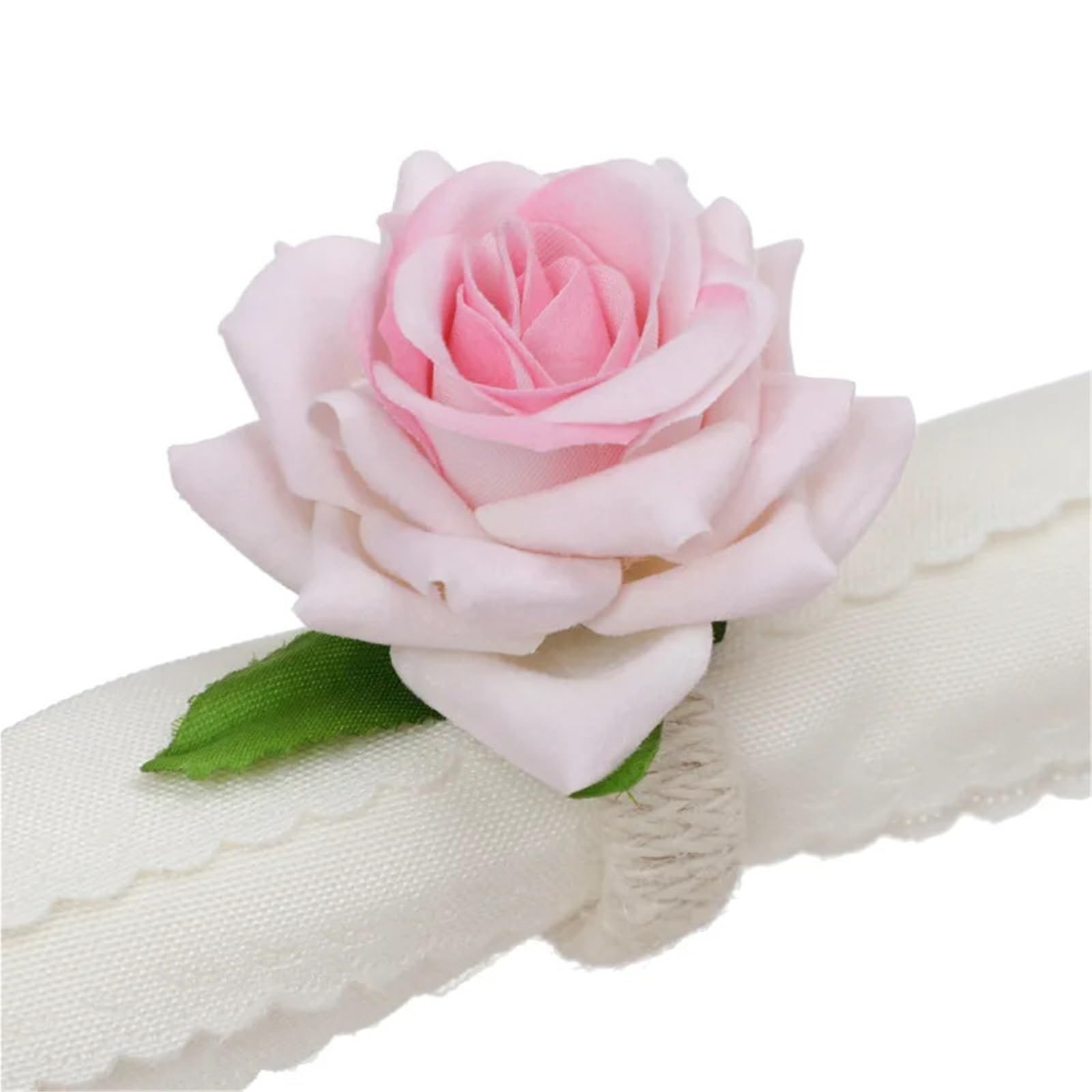 12PCS Artificial Rose Napkin Rings Tissue Holders for Wedding Table Decor
