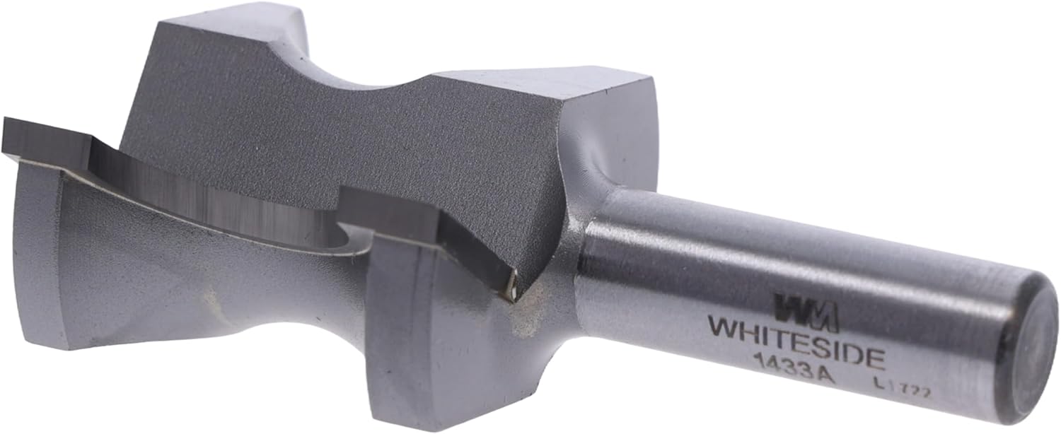 Whiteside Router Bits 1433A Half Round Bit with 7/16-Inch Radius 1-1/2-Inch Cutting Length