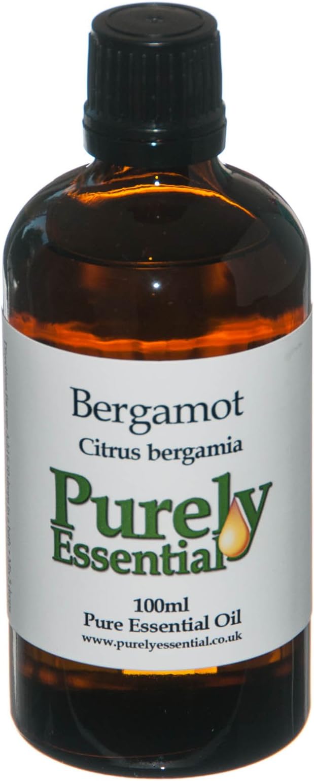 Bergamot FCF Essential Oil 100ml Pure and Natural, Purely Essential