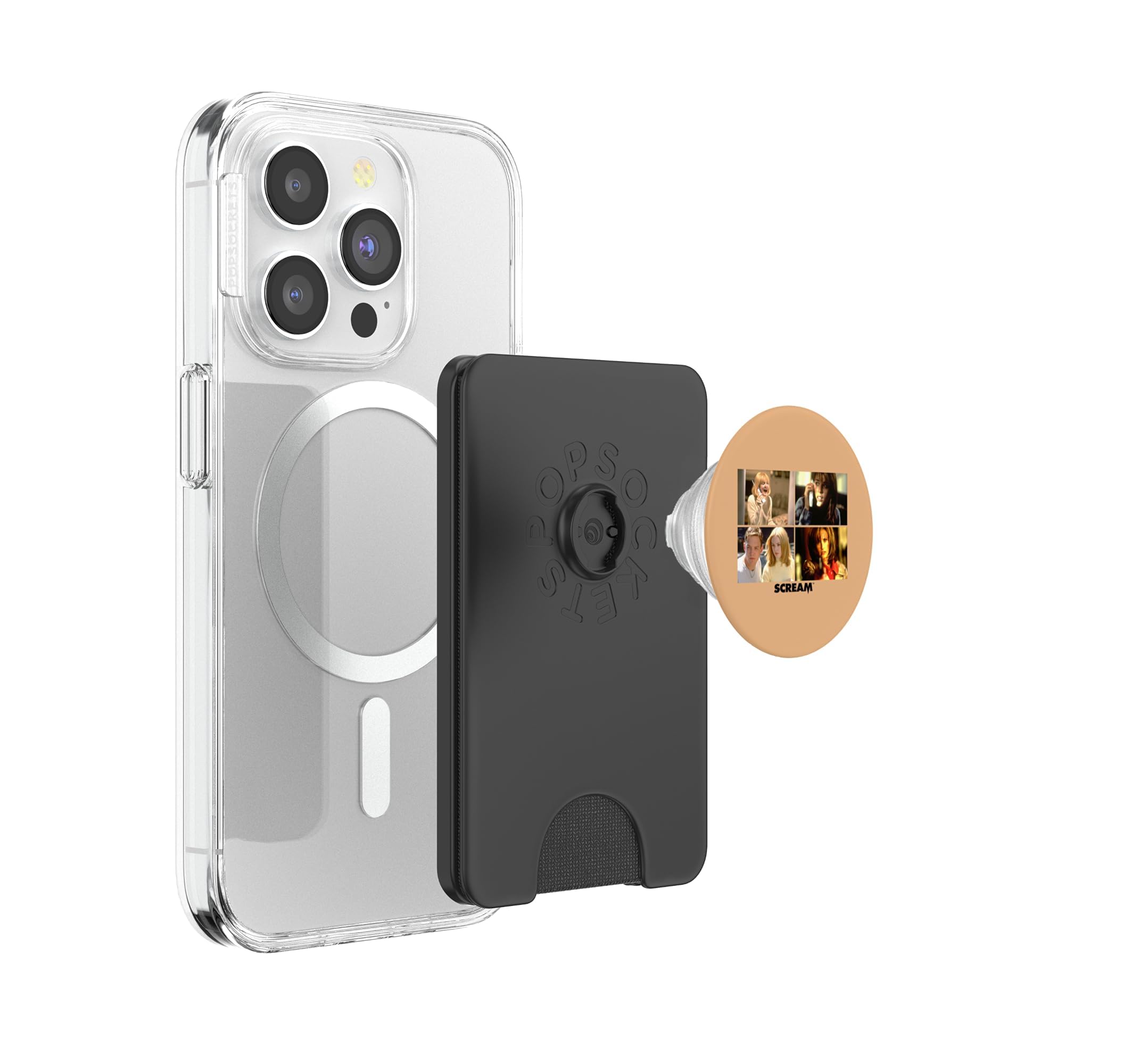 Scream Official Ghostface Classic Slasher - Película de Terror PopSockets PopWallet para MagSafe