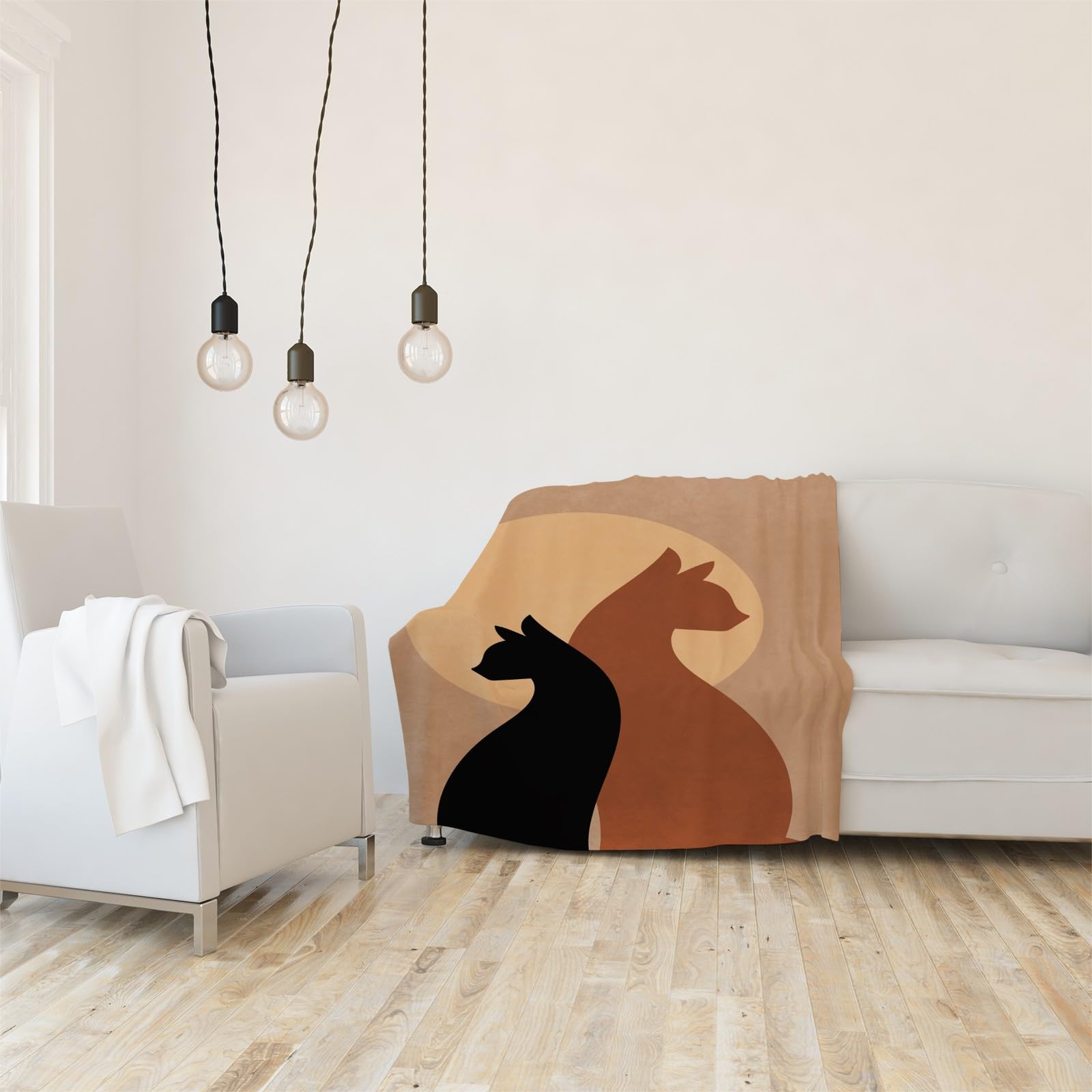 Koc Koło Kocy Kocie Łóżko Pojedyncze Ciepły Miękki Koc Sofa Puszysty Flanelowy 180 x 200 cm Na Wszystkie Pory Roku