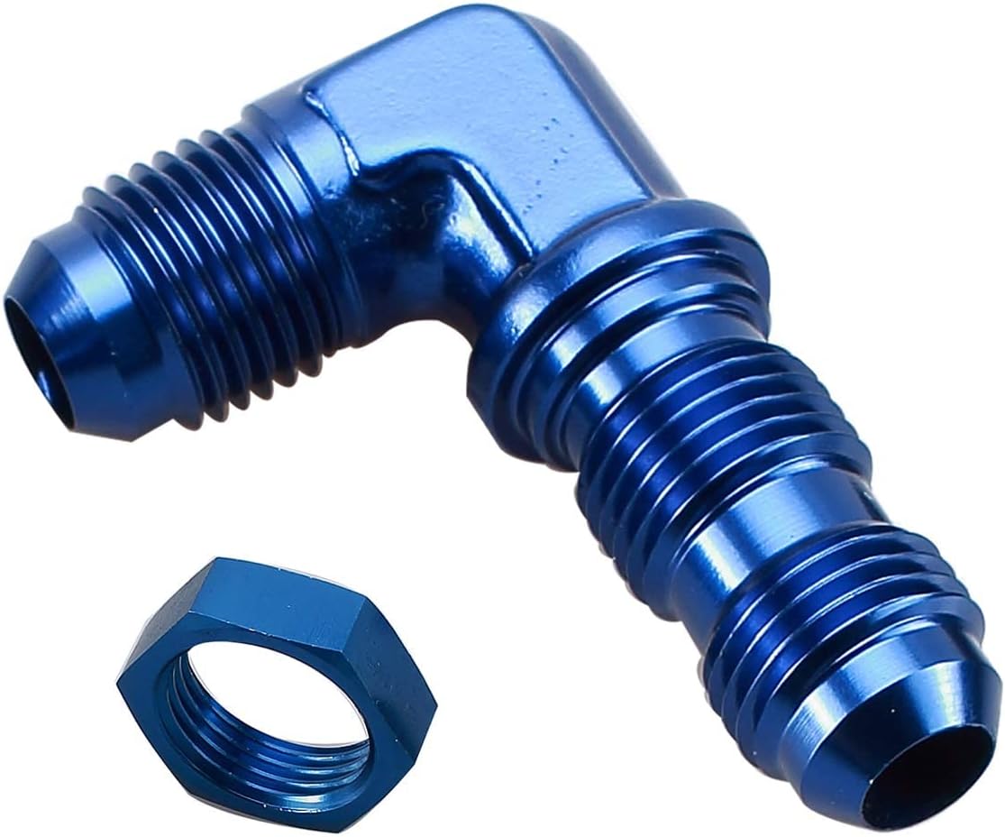 AC PERFORMANCE Aluminum 90 Degree 3 AN Male Flare Union Bulkhead Fuel