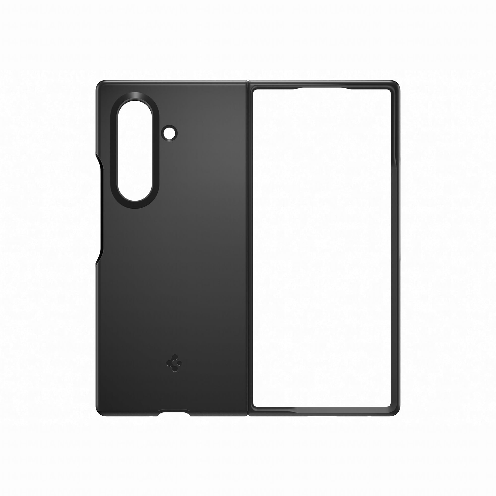 Cover ThinFit Case with Air Cushion Technology Compatible with Magnetic Power Profile Technology for Samsung Galaxy Z Fold7, Black