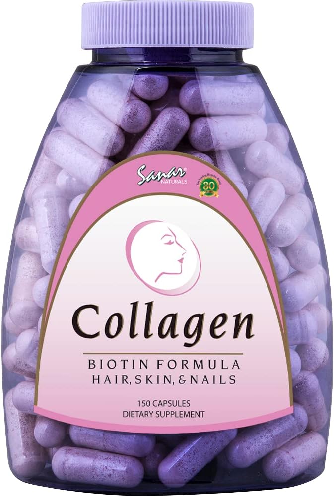 Sanar Naturals Biotin Collagen Pills - Hair Skin
