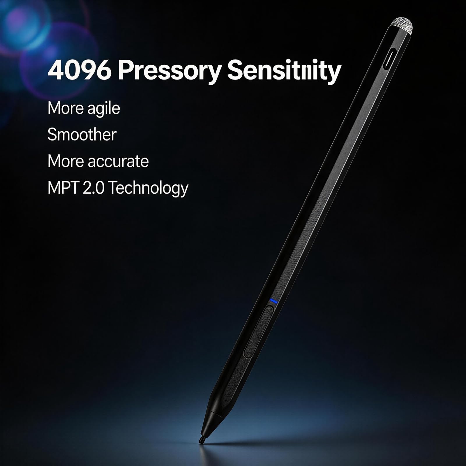 Minilabo Stylet 2 pour Kobo | Mark Up, prise de notes, points forts | Rechargeable via USB-C | Compatible avec liseuse Libra Colour 7" et Kobo Sage eReader Noir