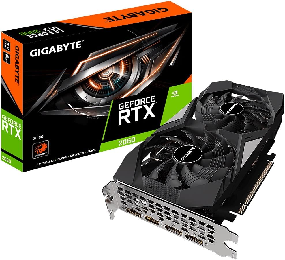 Gigabyte GeForce RTX 2060 D6 - Scheda grafica V2, 6 GB Gigabyte GeForce RTX 2060 D6 - Scheda grafica V2, 6 GB