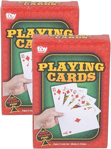 Miniatura 2 de The Dreidel Company Baraja de cartas de juego, 2.25 pulgadas x 3.5 pulgadas (paquete de 2)