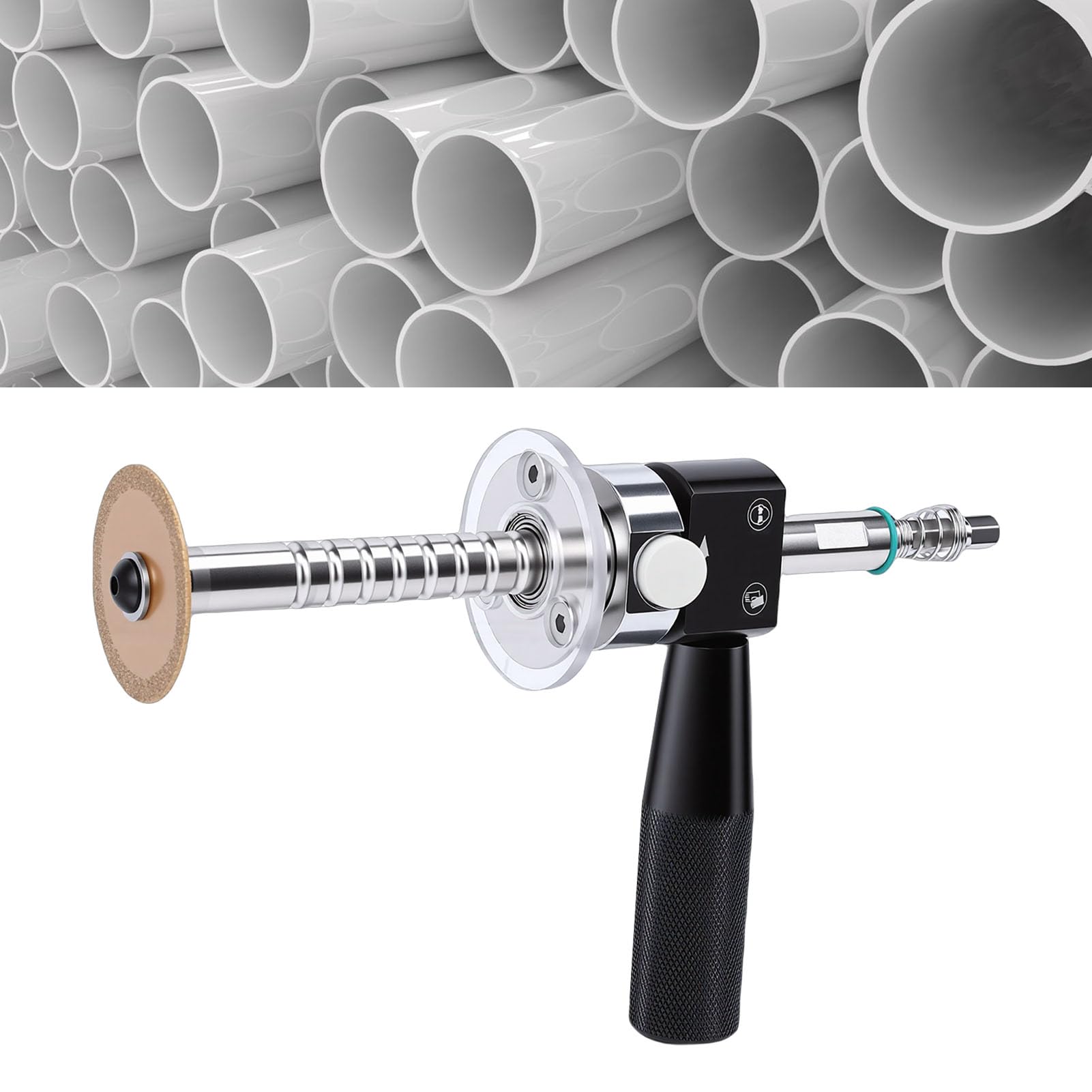 Aramox Coupe-tube Intérieur, Outil en Acier Inoxydable pour des Coupes Précises sur les Tuyaux en PVC de 0,24 à 4,13 Pouces, Idéal pour les Projets de Plomberie et de CVC