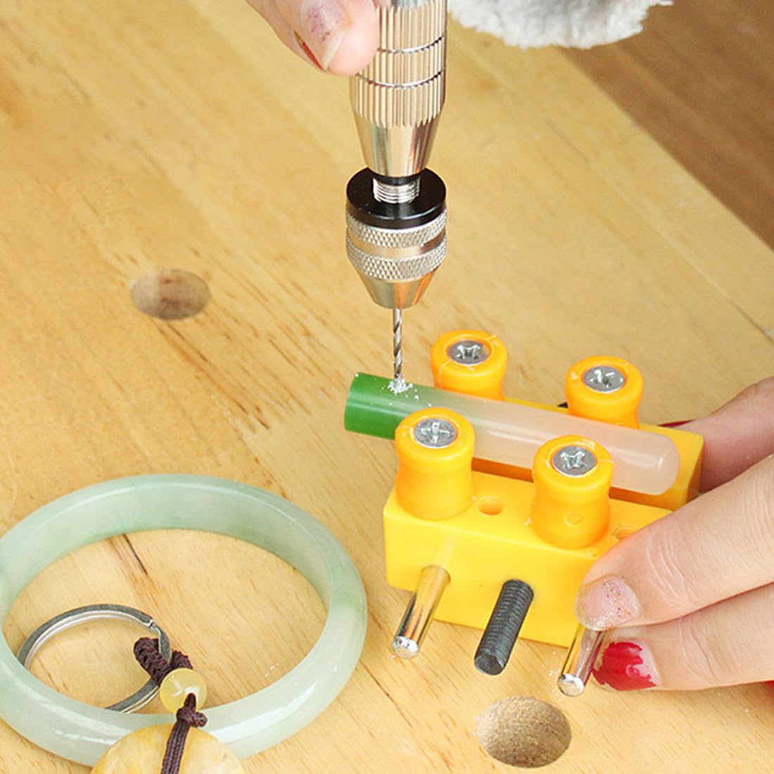 Trapano A Mano Con 5 Punte - Per Legno, Gioielli E Plastica, 1.5-5mm