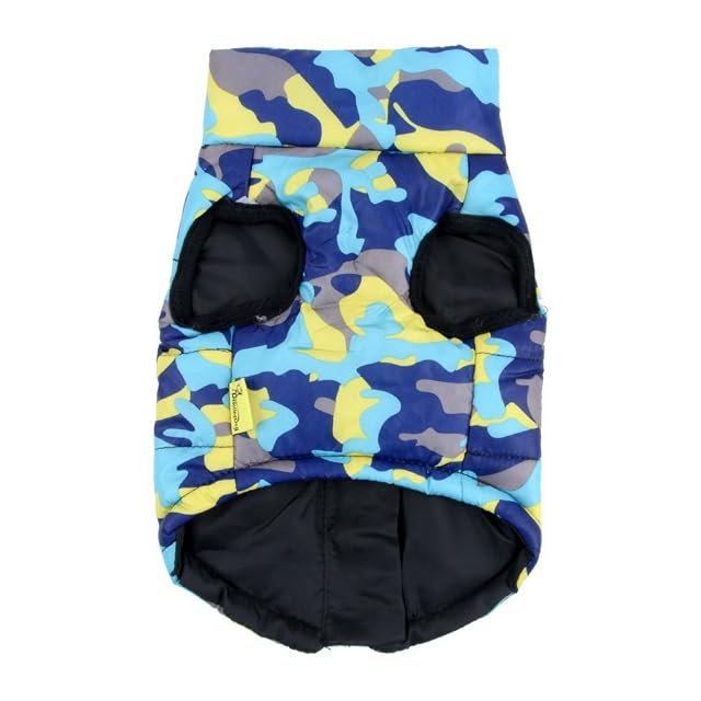 Foto 8 de 8 de SELMAI Camuflaje Chaquetas Perros Pequeño Medianos Ropa para Gatos Invierno Chihuahua Abrigos con Anillo en D…