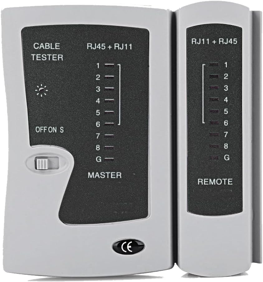 Stanz (TM) Network Cable Tester for LAN Phone RJ45 RJ11 RJ12 Cat5 Cat6 UTP Wire Test Tool