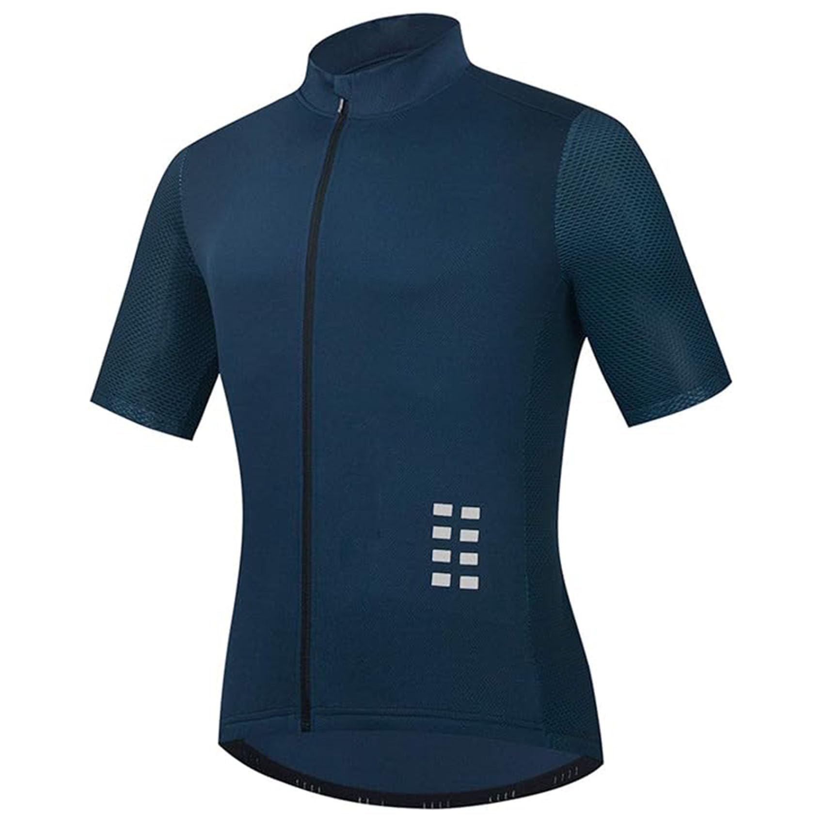 Koszulka rowerowa męskie damskie krótkie rękawy jeździeckie letnie oddychające koszulki rowerowe odblaskowe szybkoschnące rowerowe T-shirt rowerowy ubrania,Cyan-ASIAL/EURM
