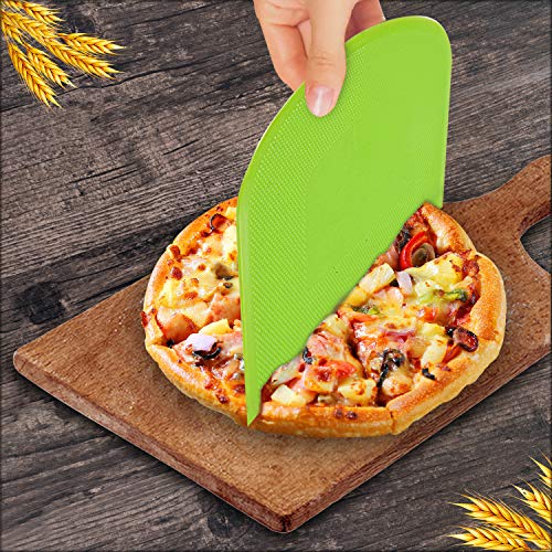 Plastic Baking Scraper Dough Scraper Chopping Board Scraper Bowl Scraper Kitchen Backing Small Tool 2 Piece Set Green and White
