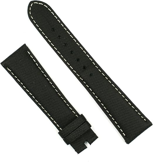 White Stitch Watch Band Strap - Large 