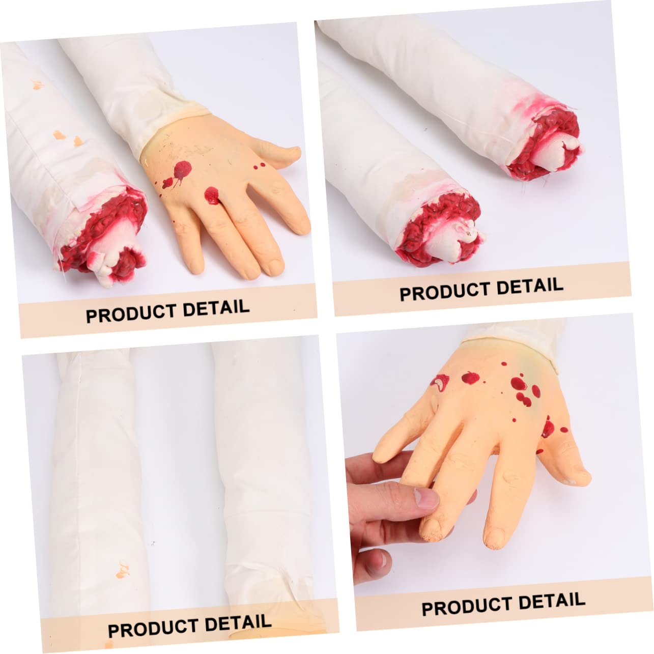 Mano Mozzata Strisciante Per Halloween – Realistica, Con Movimento Automatico E Suoni Inquietanti, Alimentata A Batteria (AAA Non Incluse), 20,5 Cm - 2