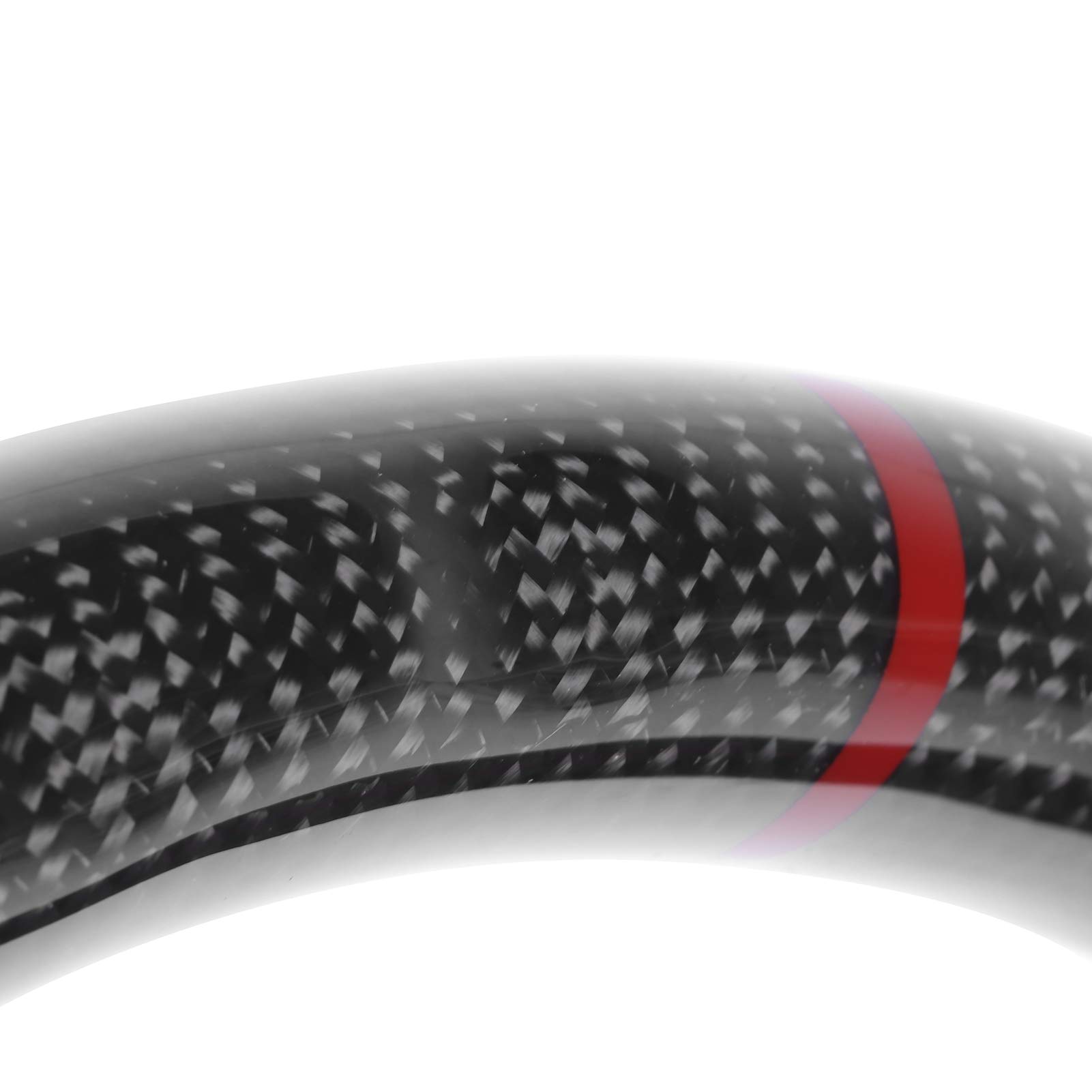 Zamszowa Kierownica z Włókna Węglowego Pasuje do B9 S4 S5 RS3 RS4 RS5 2017+ Poprawia Wygląd Samochodu, Może Błyszczące, Ergonomiczne Włókno Węgiel i Wygląd Kierownica Włókno Węglowe