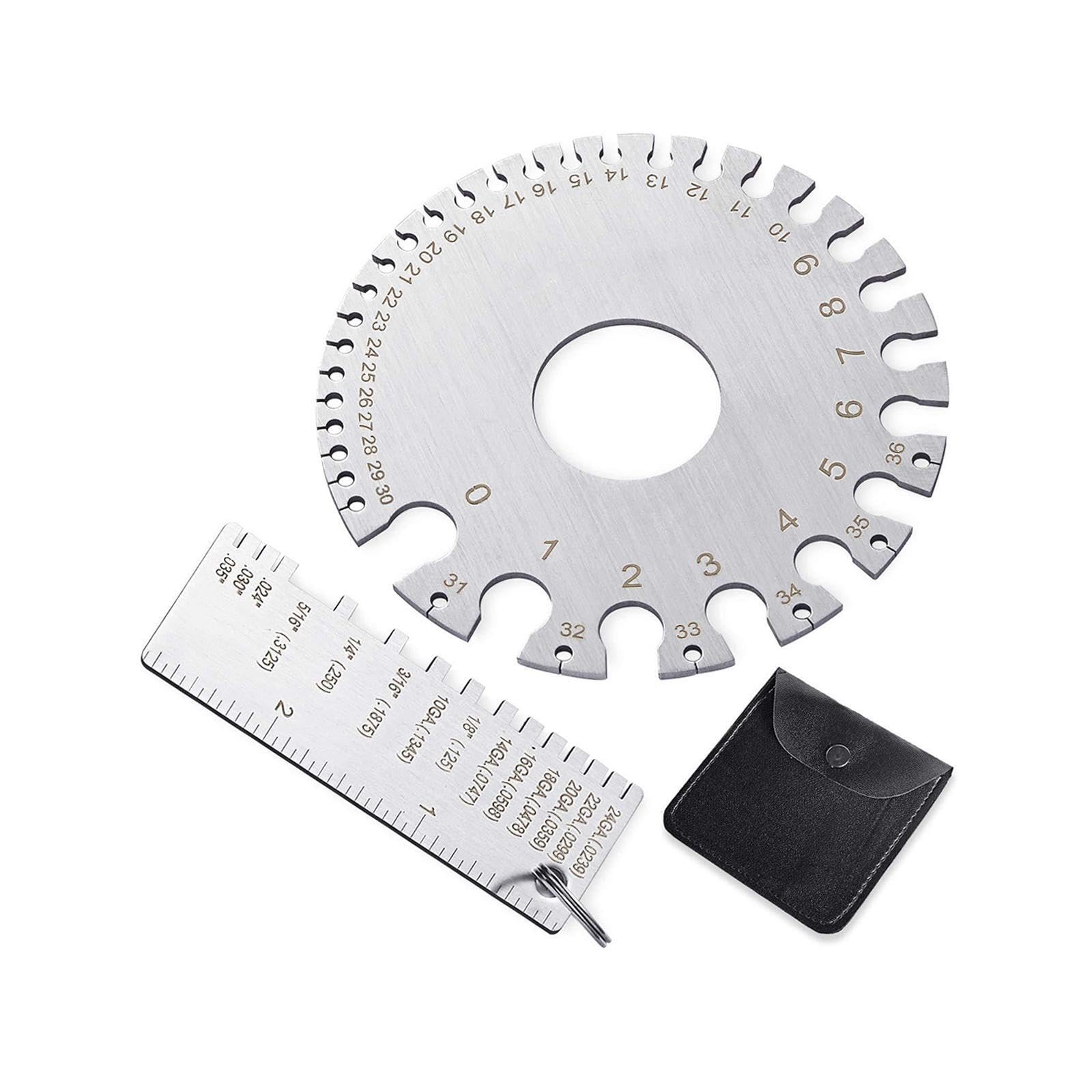 TWISAXC Easy to Measuring Tool Metal Sheet Guage Thickness Gauge Reliable Compact Practical Spring Steel Ensuring Measurement Accuracy. Metal Sheet Guage