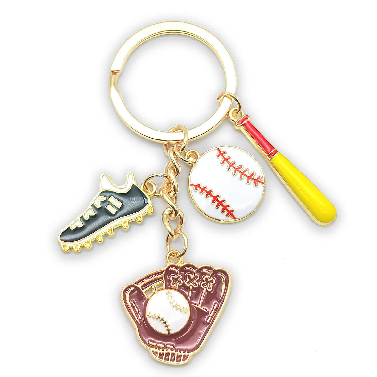 Zynara Schlüsselanhänger Baseball, Baseball Taschenanhänger, Geschenk für Baseballtrainer, Anhänger für Frauen, Mädchen
