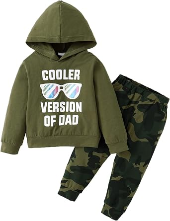 DISAUR Toddler Boy Clothes Baby Outfits, Little Boys Summer Letter Printed Short Sleeve with Pants 2PCS Clothing Set