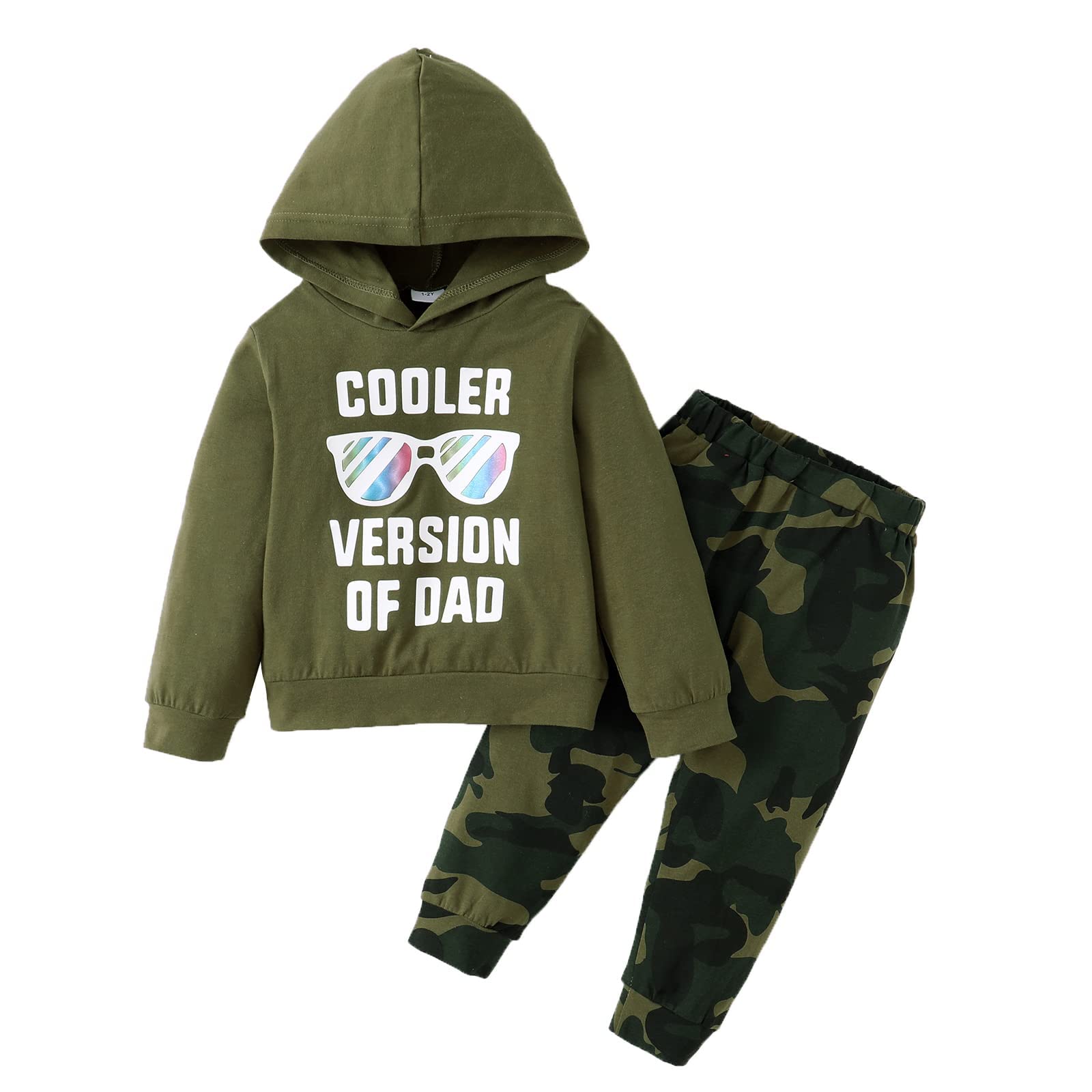 DISAUR Ropa para niños pequeños, trajes de bebé, conjunto de ropa de verano con letras impresas de manga corta con pantalones, conjunto de ropa de 2 piezas