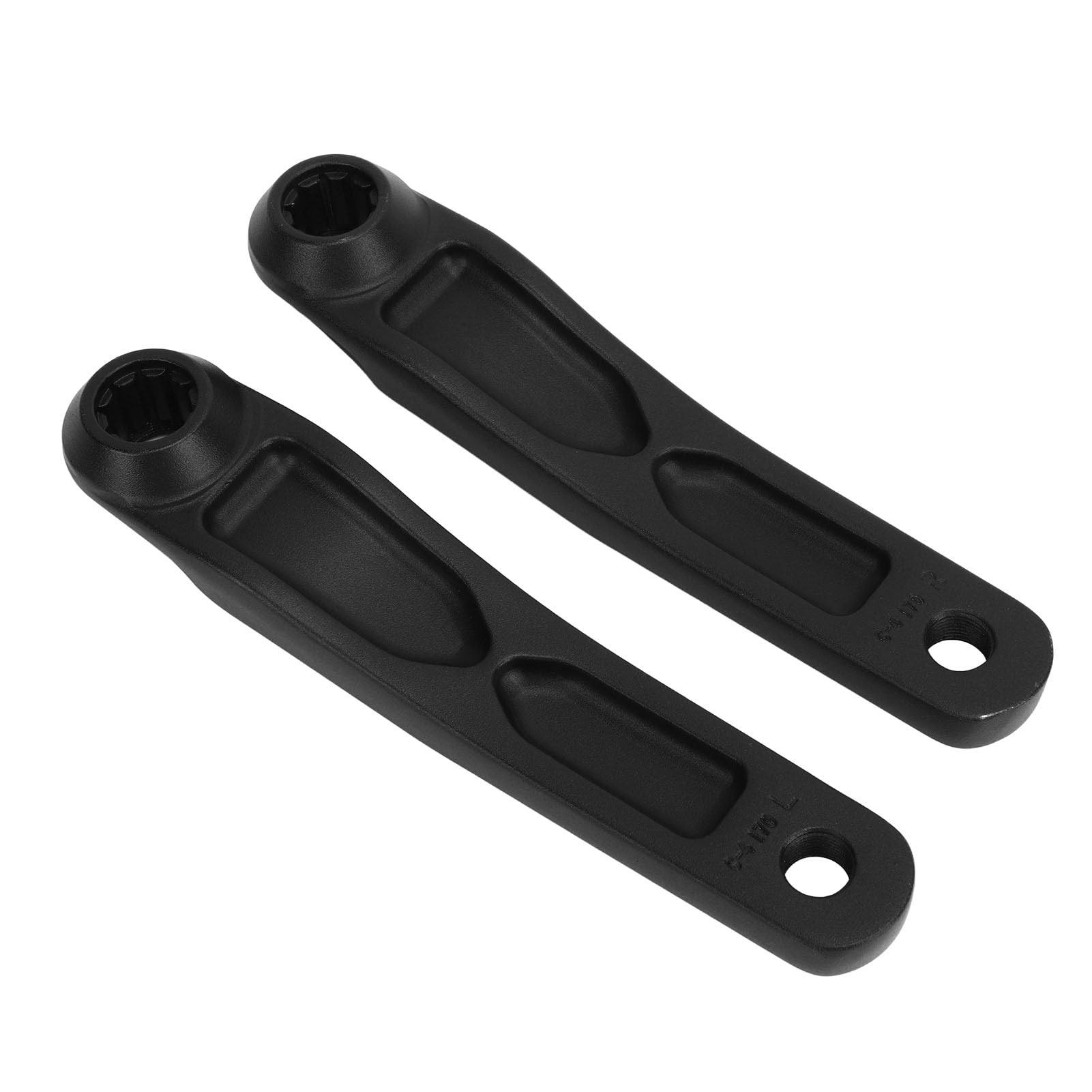 Set pedivelle Motore Centrale per Bicicletta elettrica compatibili con Motore Centrale - Pedivelle con Foro scanalato da 170 mm per Bici elettriche - Coppia Sinistra e Destra in