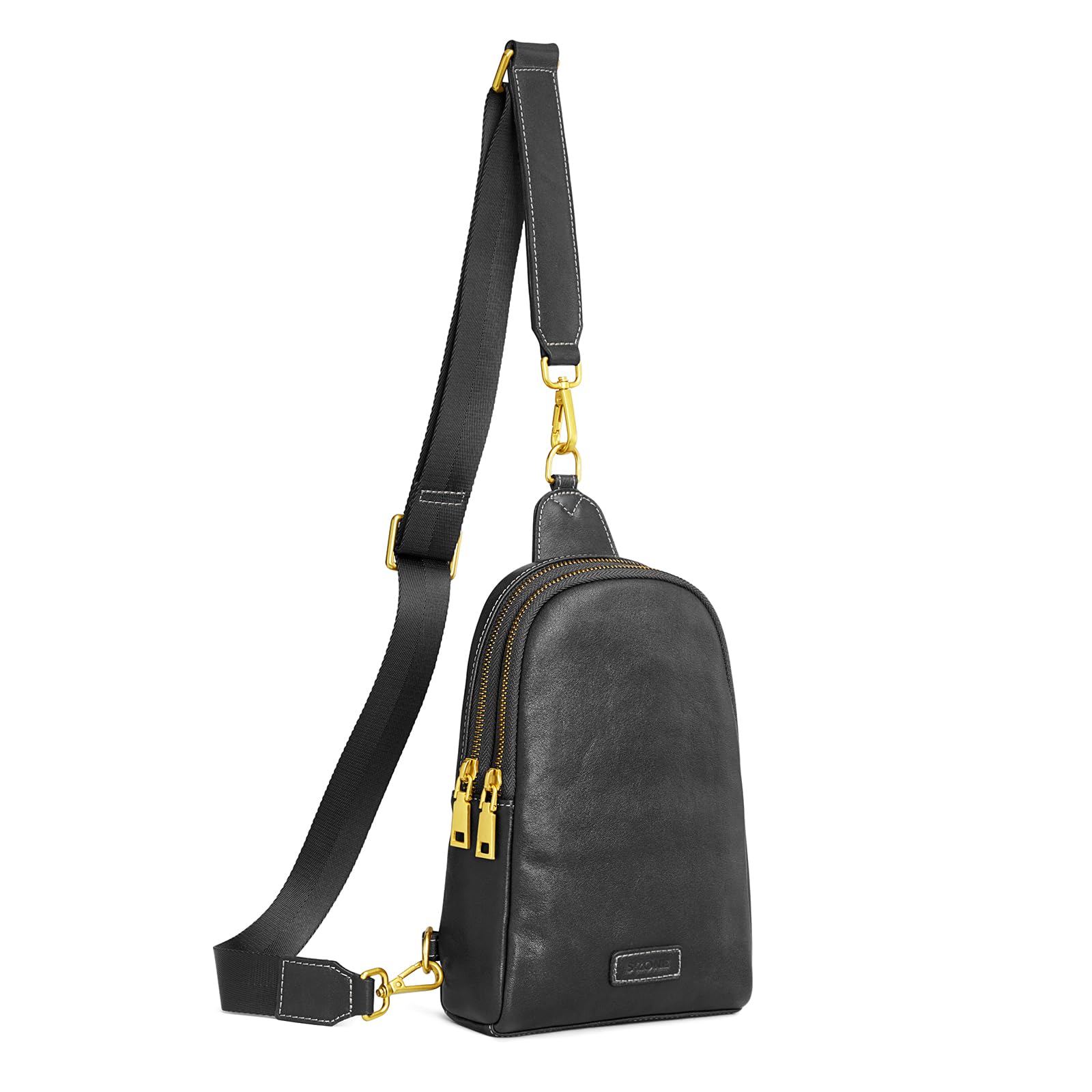S-ZONE Leather Crossbody Bags for Women Sling Bag RFID Anti Theft Shoulder Purse Fanny Pack | Leather, RFID Anti Theft