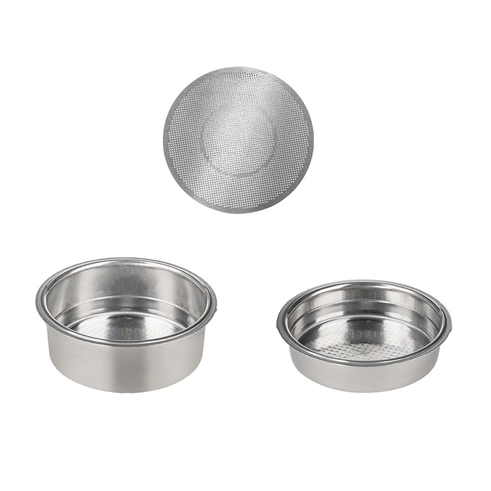 Buxuaaaa Brew Head Filter Stainless Steel Coffee Filter Meshs Powder Cup Espresso Machine Part Coffee Disk Professional