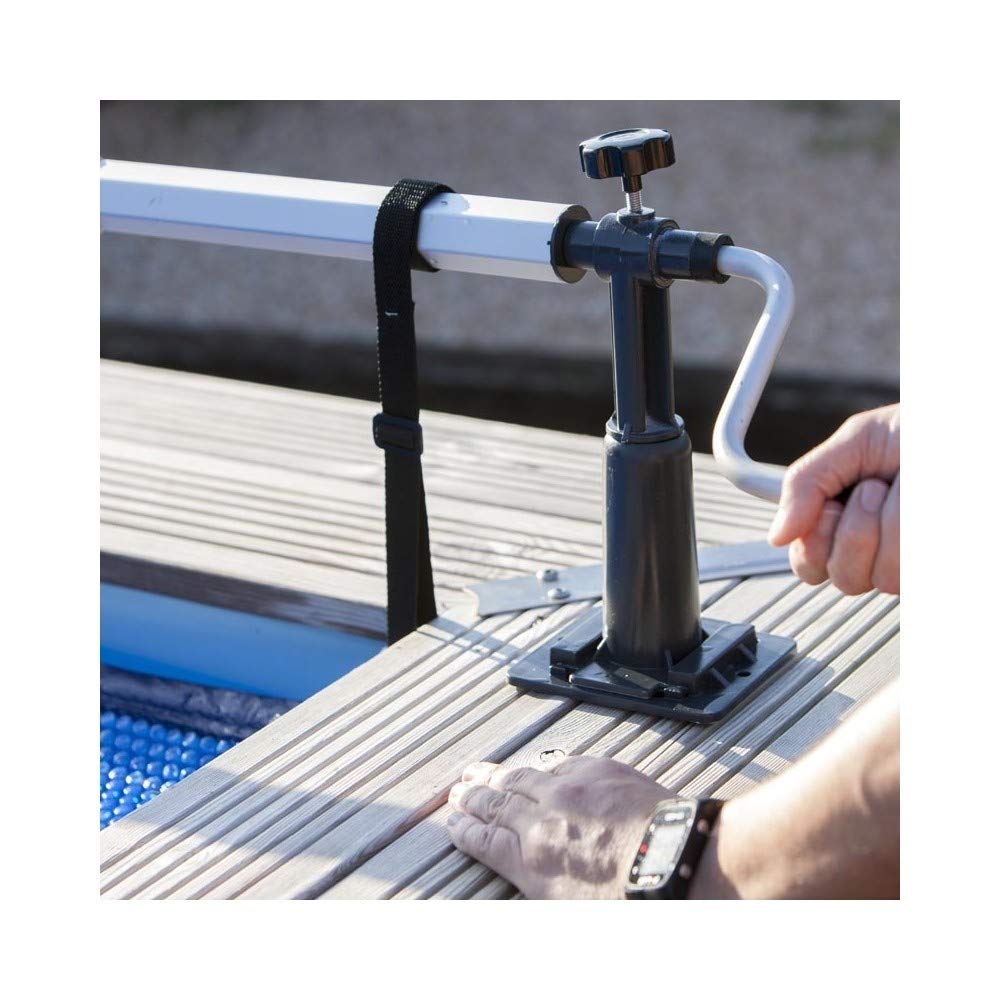 Gre CRP58 - Teleskopischer Aufroller für aufgestellte Pools, maximale Breite 5,80 m, Aluminium