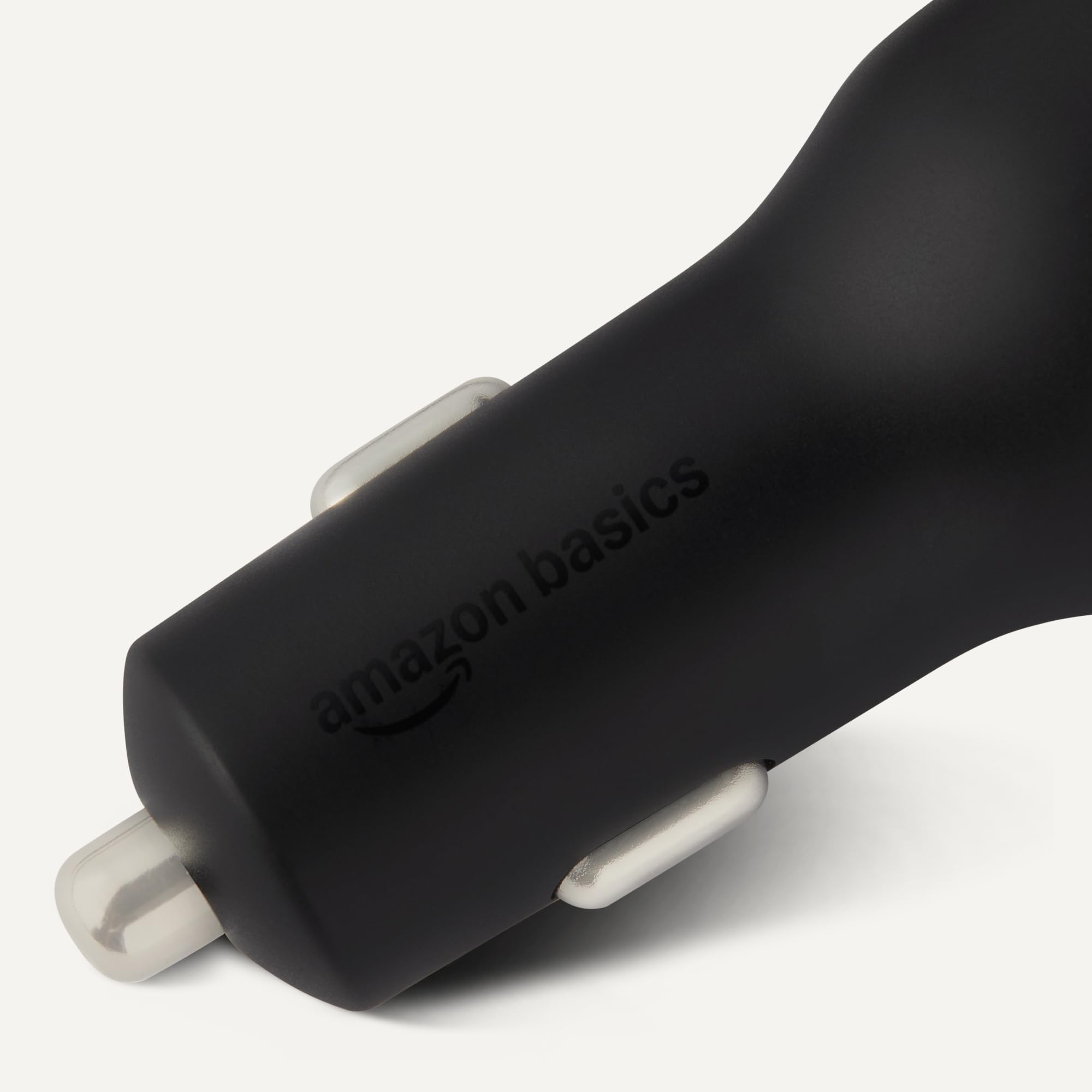 Amazon Basics Fast-Charging Car Charger, Dual-Port, 1 USB-C + 1 USB-A, 48W, Black - 3