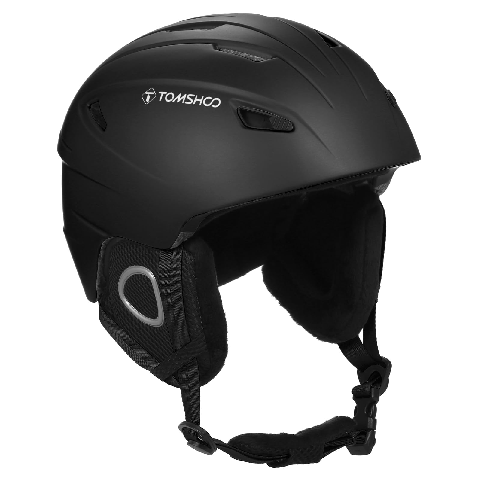 Casque de ski et de snowboard avec doublure amovible et coussinets d'oreille