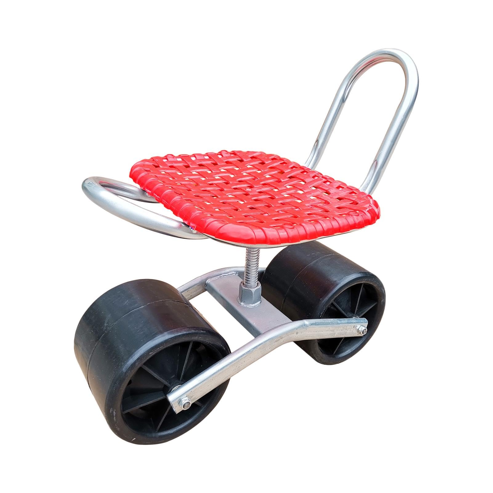 園芸用車輪付き器具 大きなホイール Amazon.co.jp: 農作業 椅子 草取り 園芸カート 20cm 34cm高さ調節 360