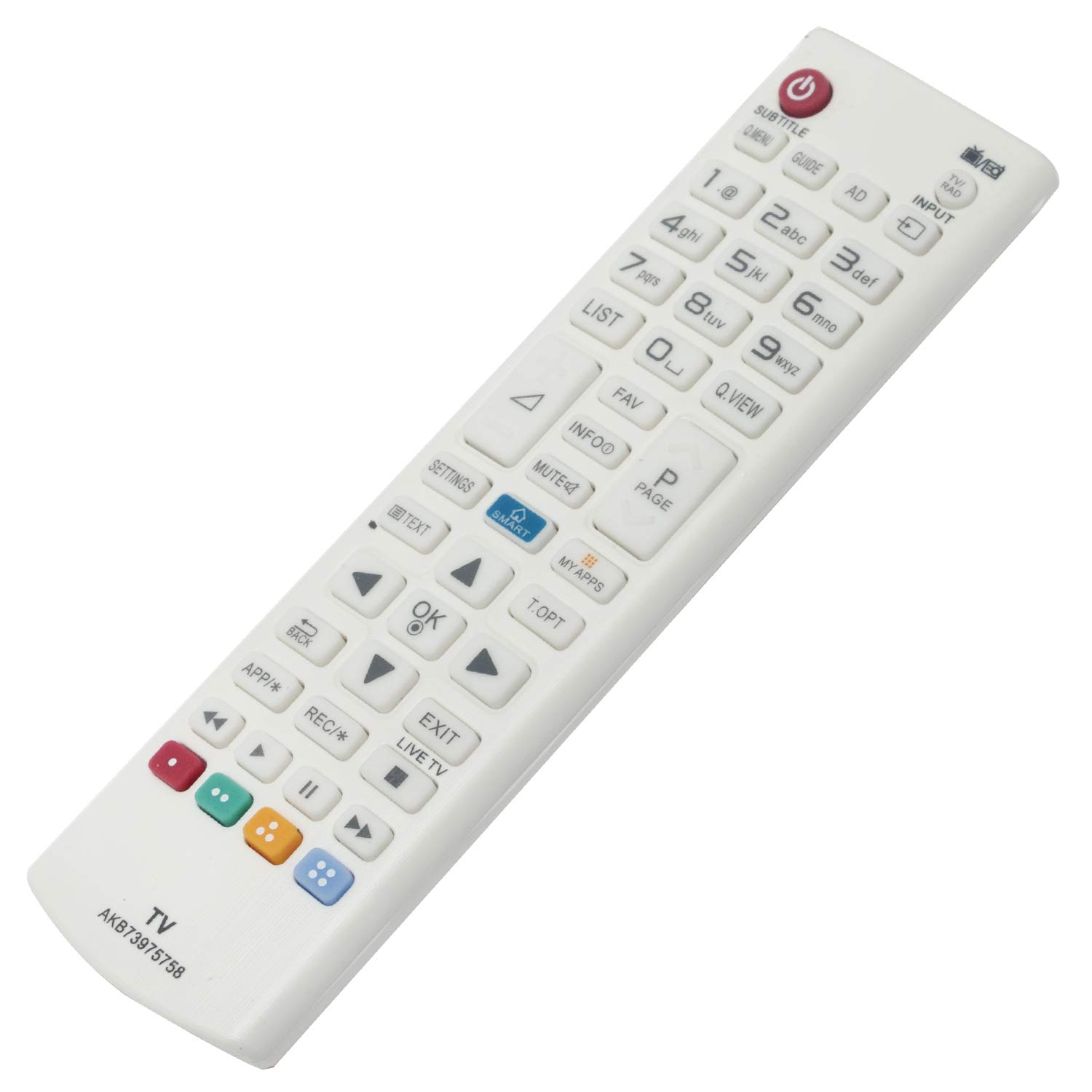 VINABTY Telecomando Ricambio AKB73756565 Per TV LG – Compatibile Con Serie LB650, LB630, LB720 E Molti Altri