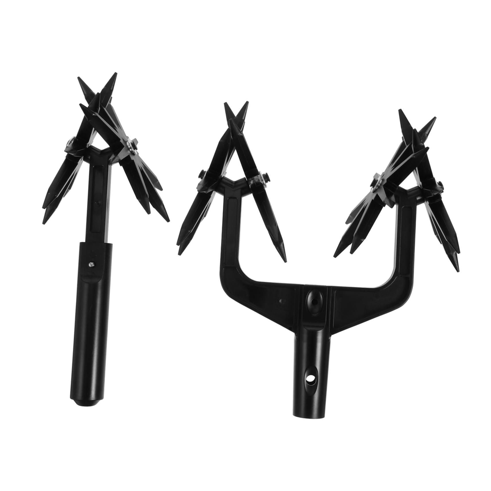 Toyvian Coltivatore Rotativo Portatile Aratro Manuale Scarificatore per Terreno da Attrezzo per Diserbo Pesante per Attrezzo per Coltivatore Manuale